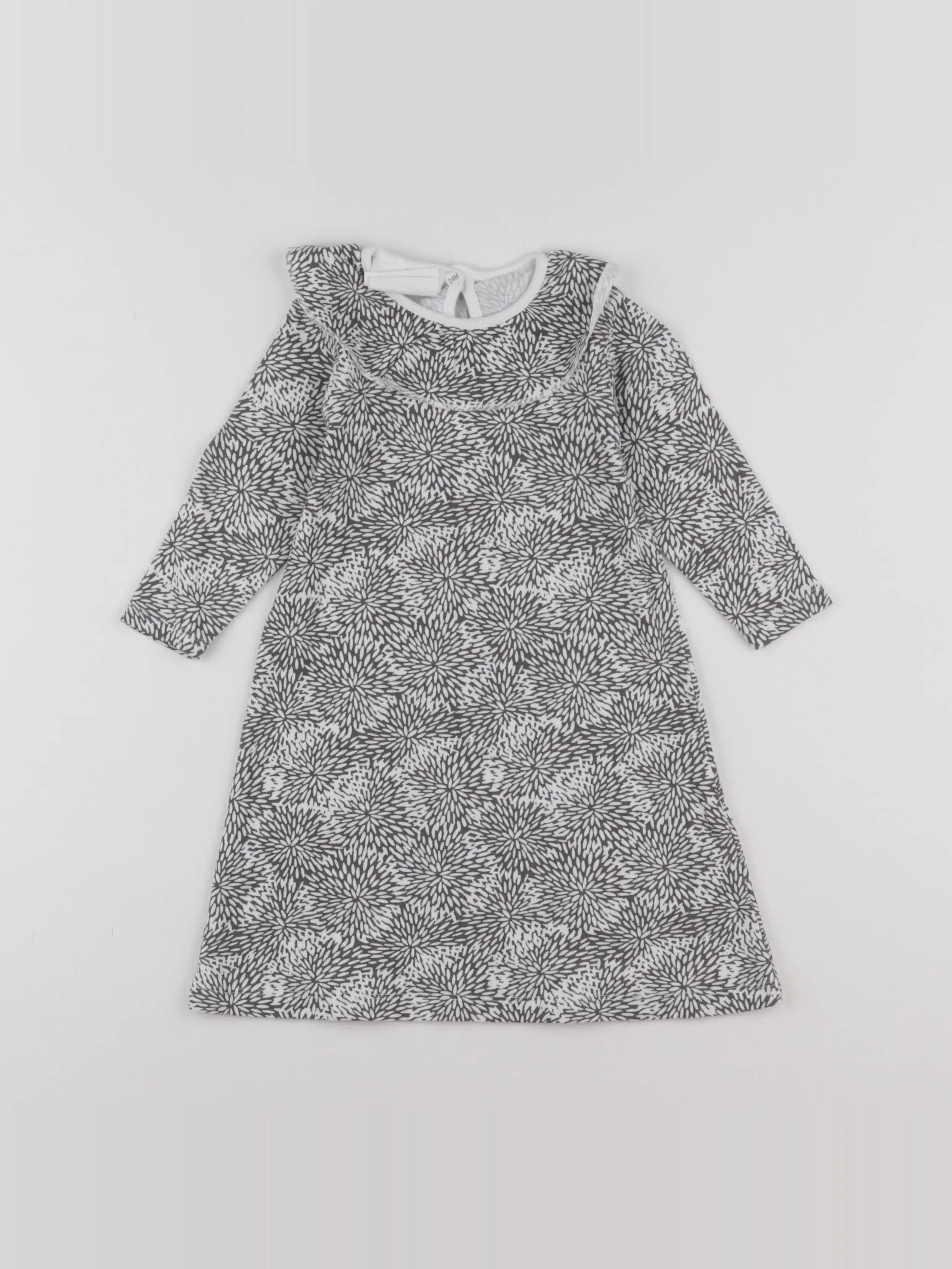 Moumout' - robe blanc, gris - 2 ans