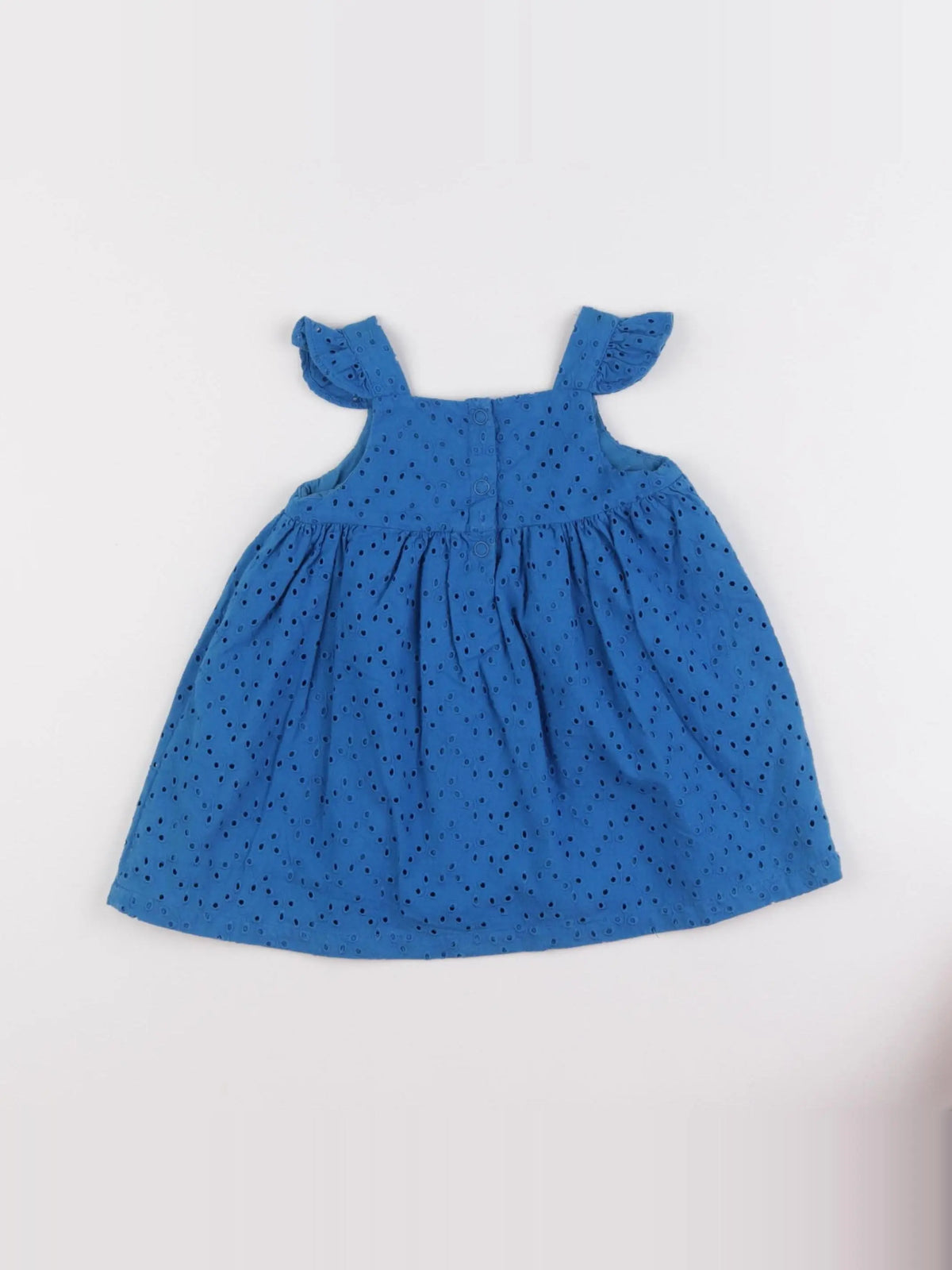 Petit Bateau - robe bleu - 6 mois