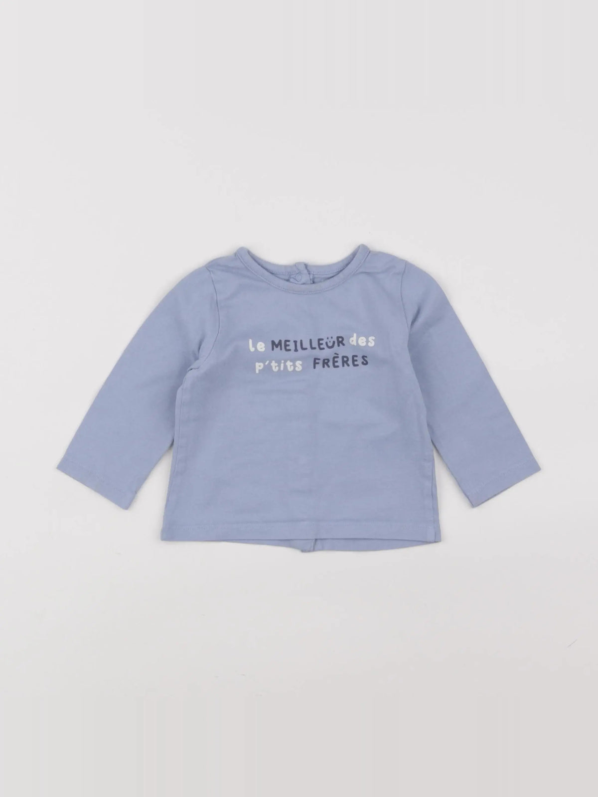 Vertbaudet - tee-shirt bleu - 9 mois