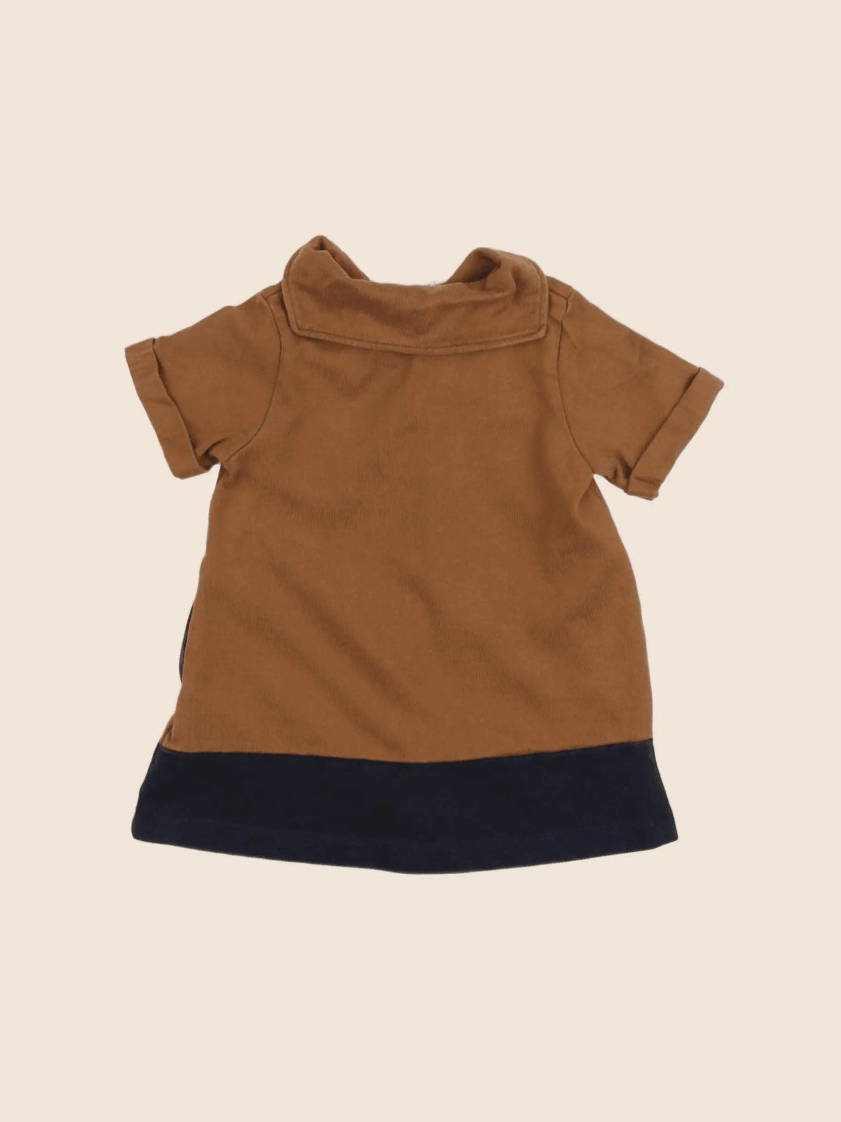 Petit Bateau - robe marron - 6 mois