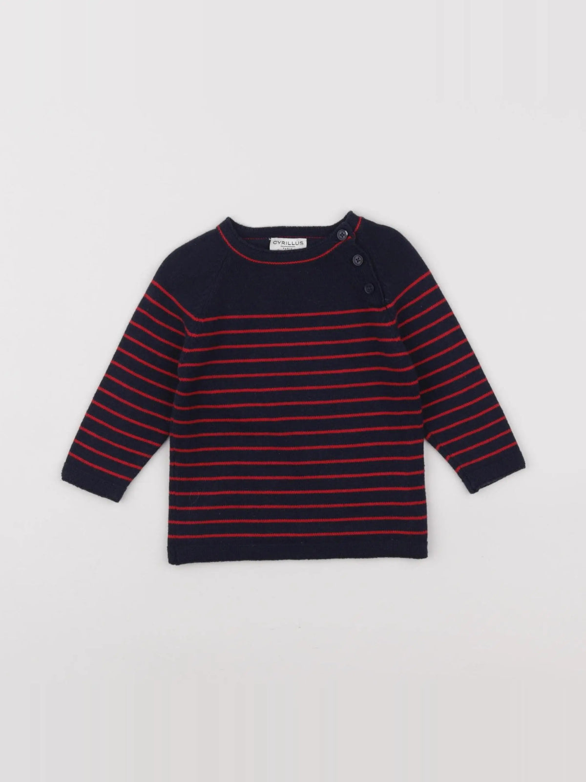 Cyrillus - robe bleu, rouge - 6 mois