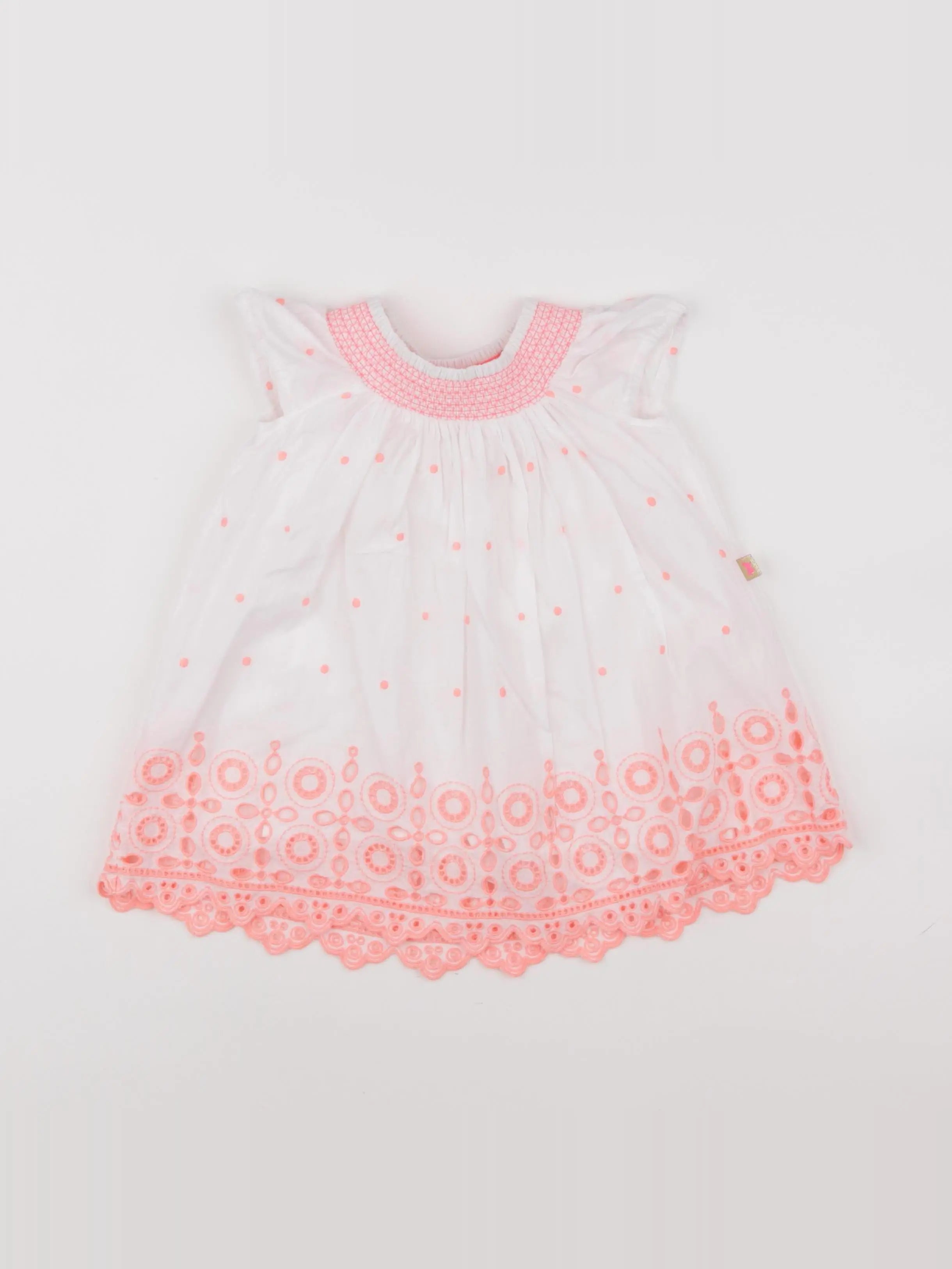 Billie Blush - robe blanc, rose - 6 mois