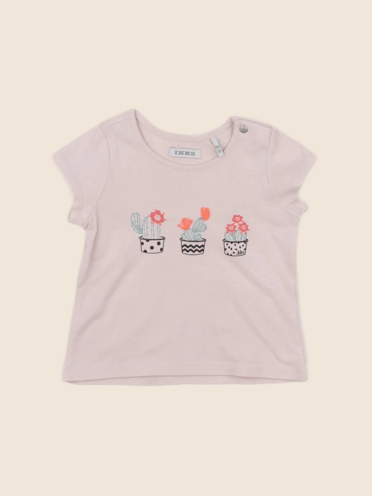 IKKS - tee-shirt rose - 6 mois