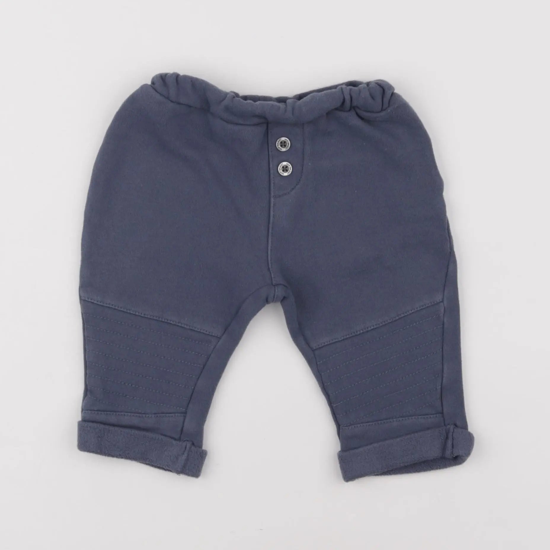 Vertbaudet - pantalon bleu - 12 mois