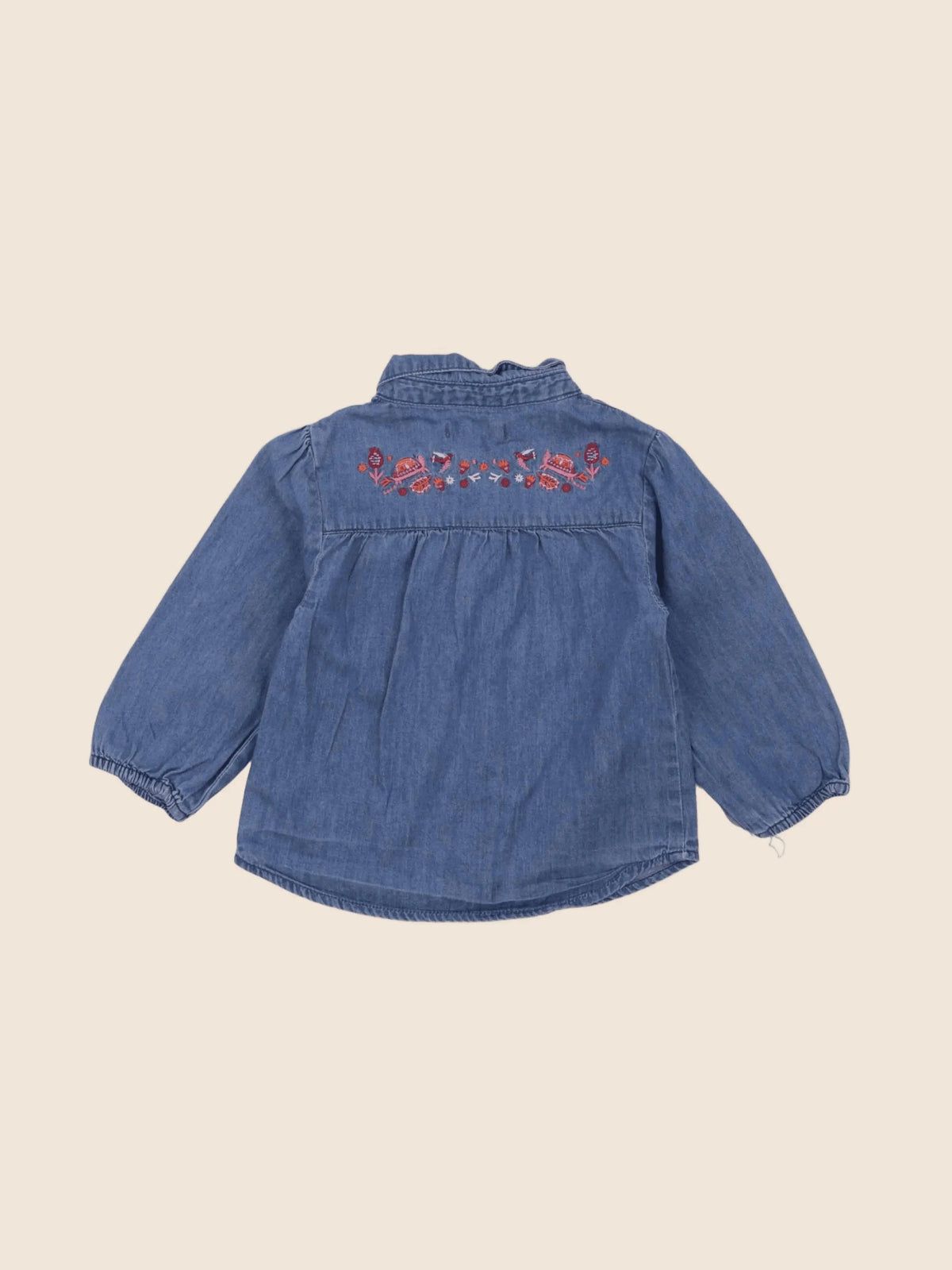 Vertbaudet - blouse bleu - 12 mois