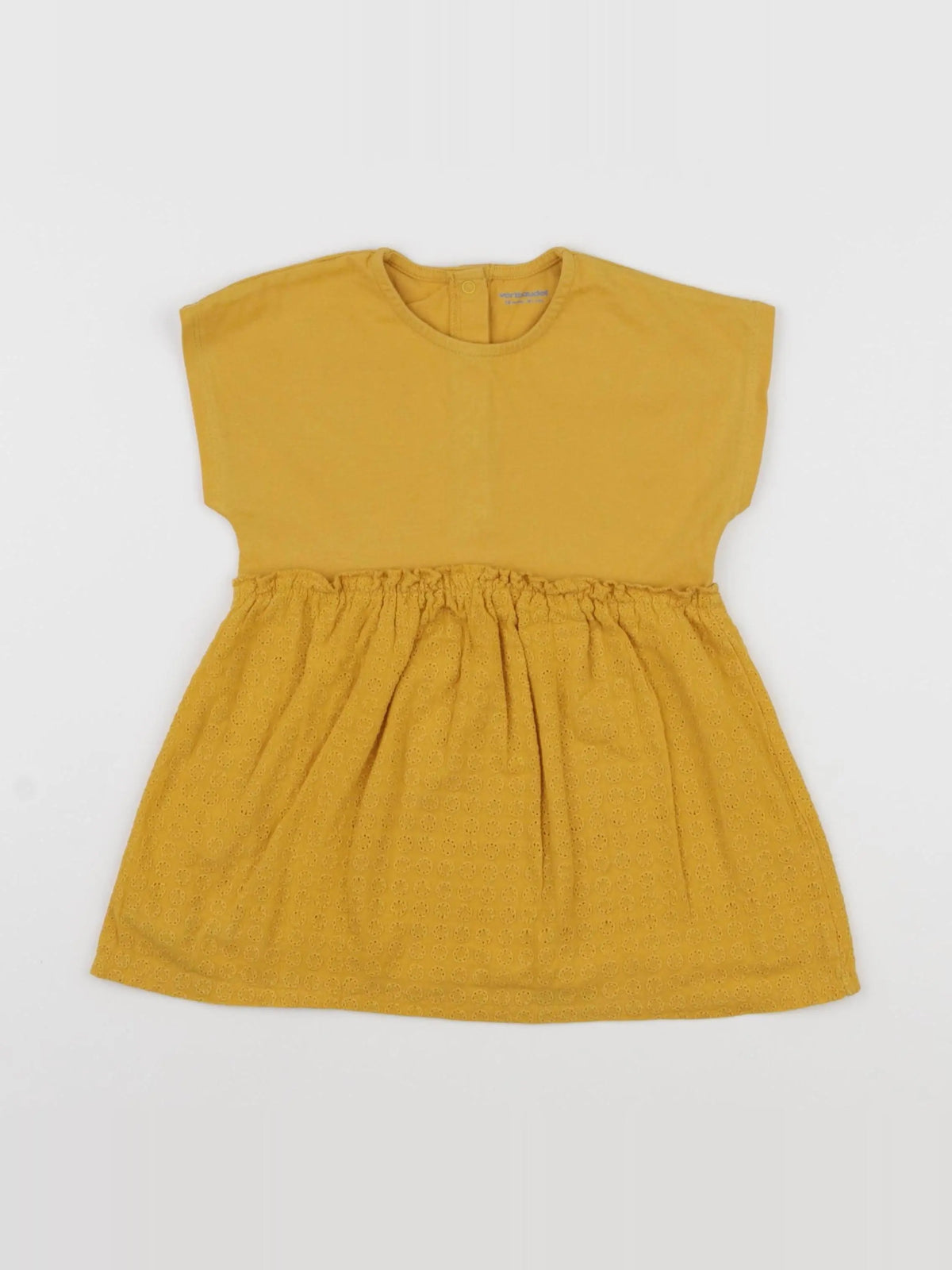 Vertbaudet - robe jaune - 18 mois