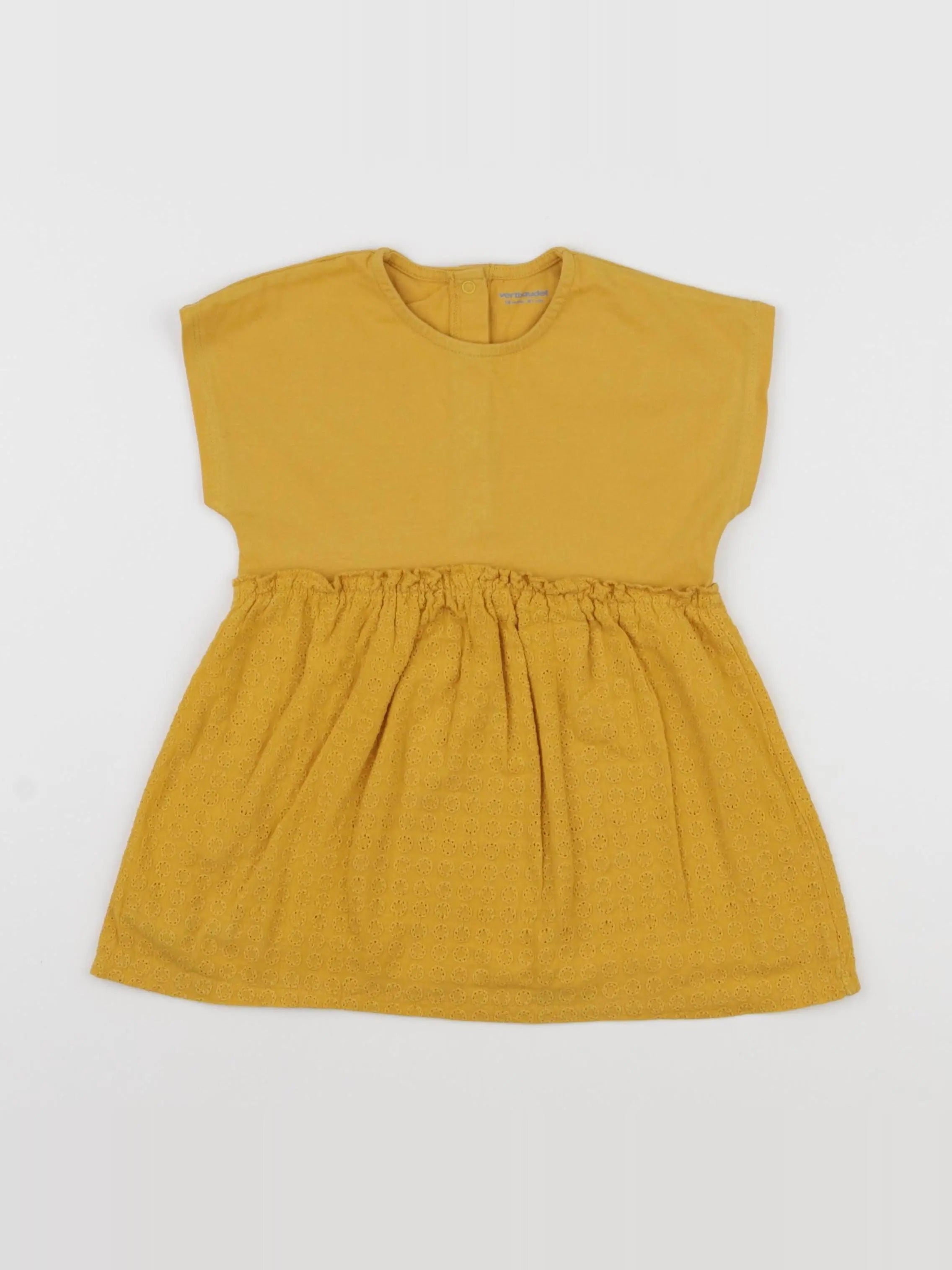 Vertbaudet - robe jaune - 18 mois