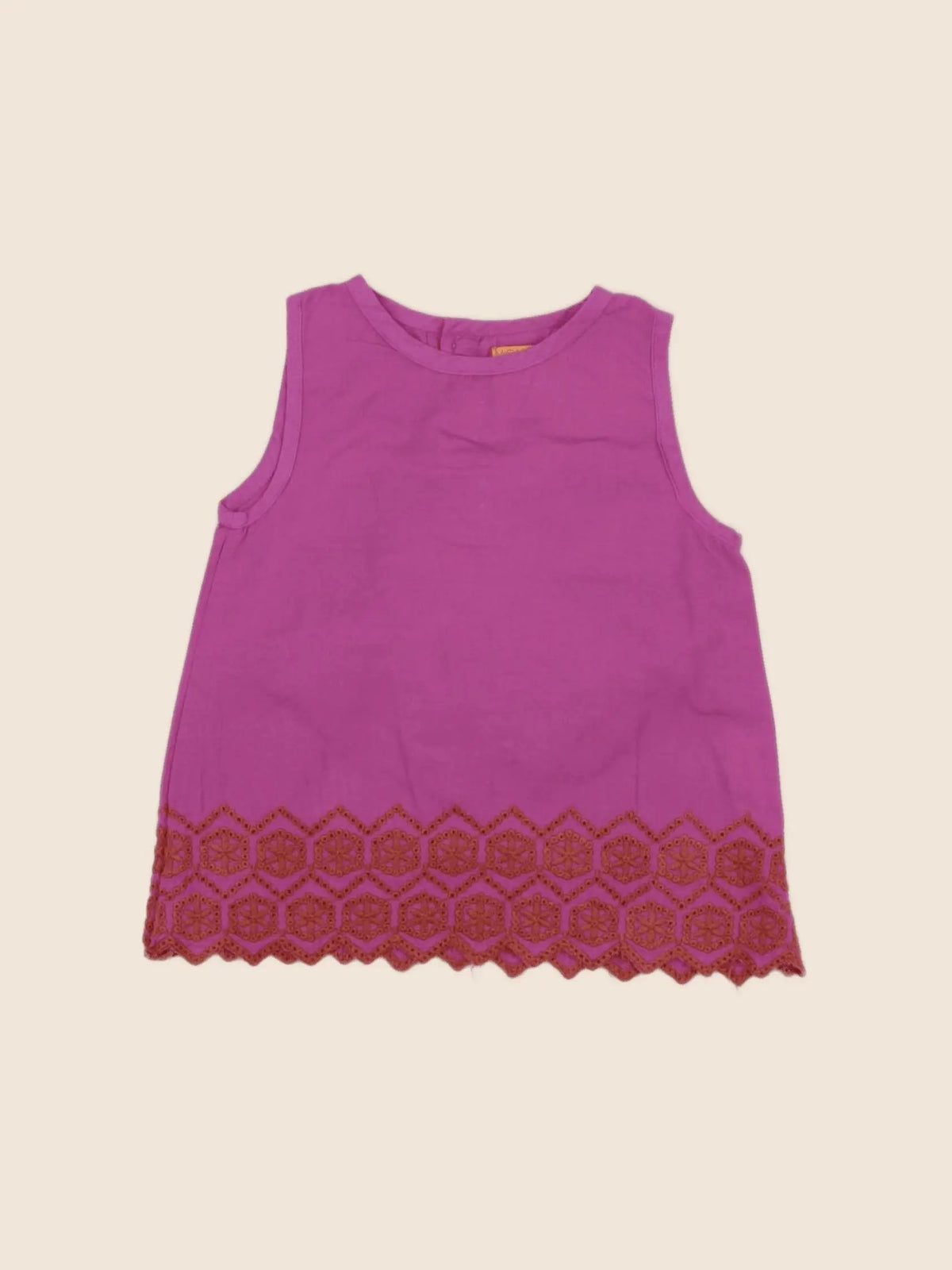 Monoprix - blouse violet - 6/9 mois