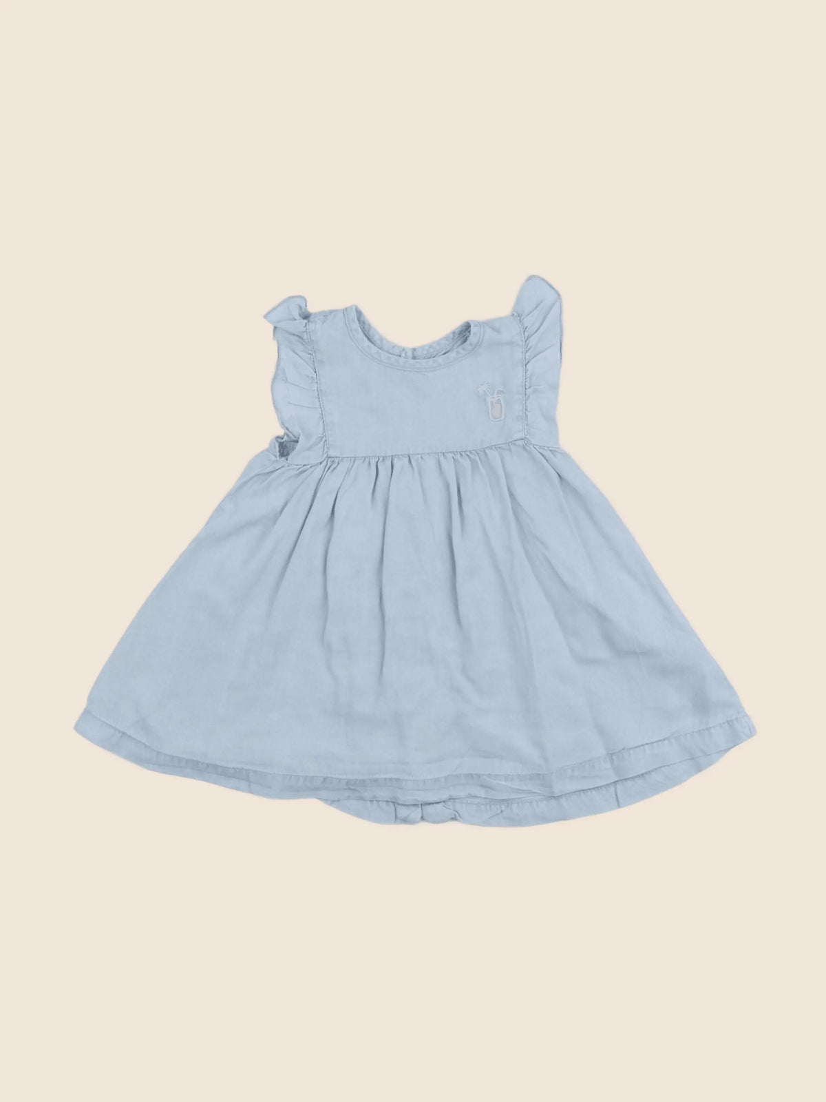 Vertbaudet - robe bleu - 9 mois