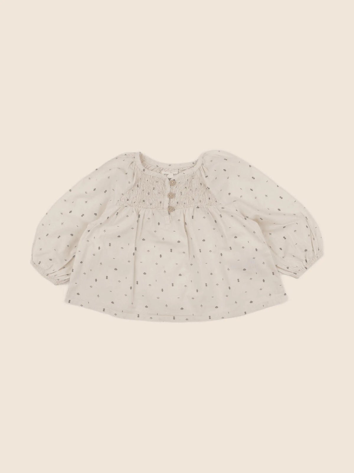 Vertbaudet - blouse beige - 12 mois
