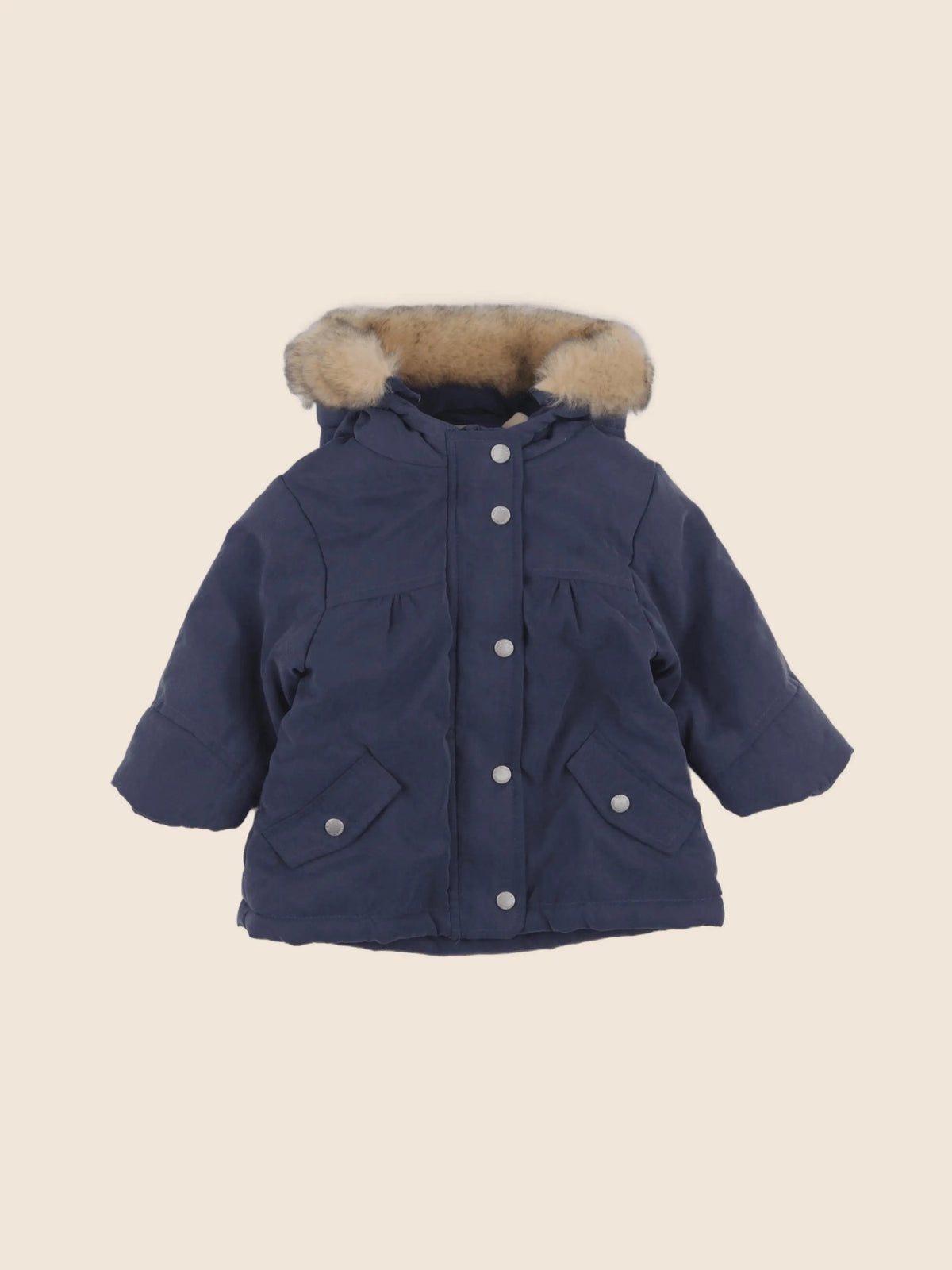 Vertbaudet - parka bleu - 9 mois