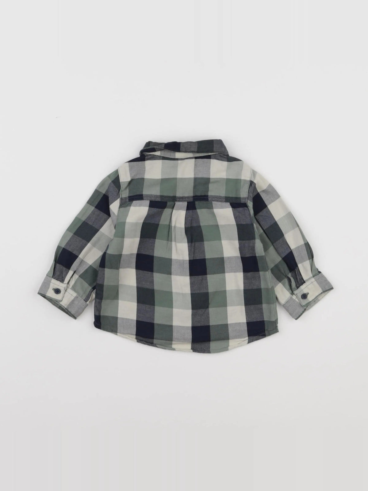 Tape à l'oeil - chemise bleu, vert - 9 mois