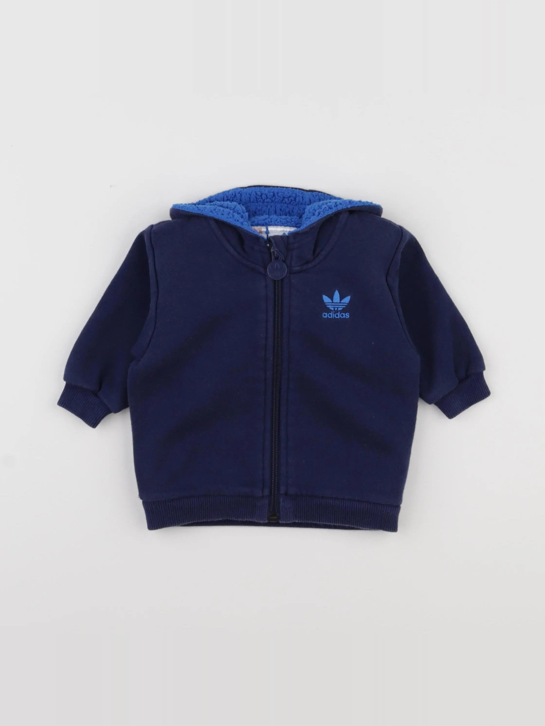 Adidas - sweat bleu - 6 mois