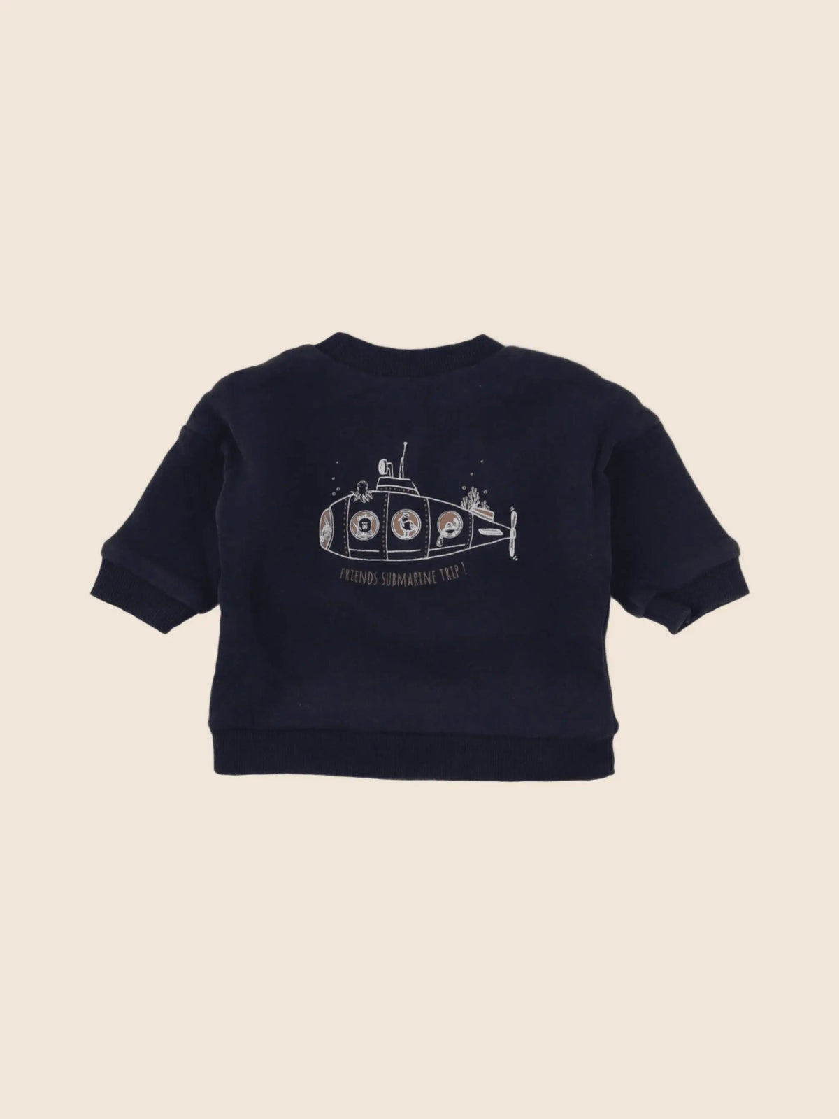 Vertbaudet - sweat bleu - 3 mois