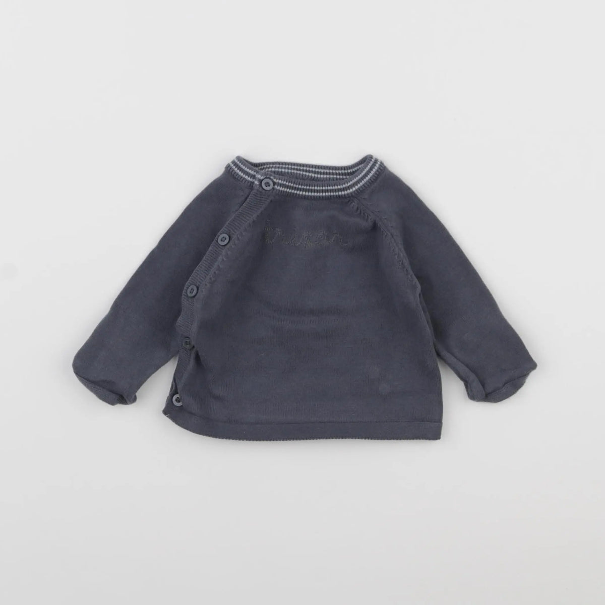 Vertbaudet - pull gris - 6 mois