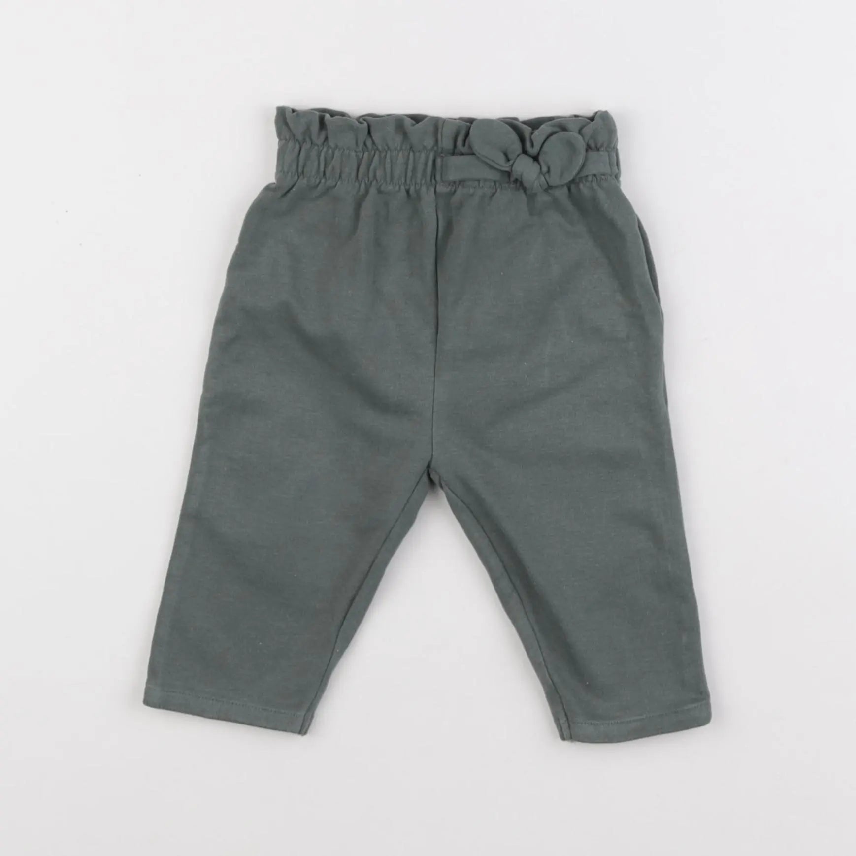 Vertbaudet - pantalon vert - 6 mois