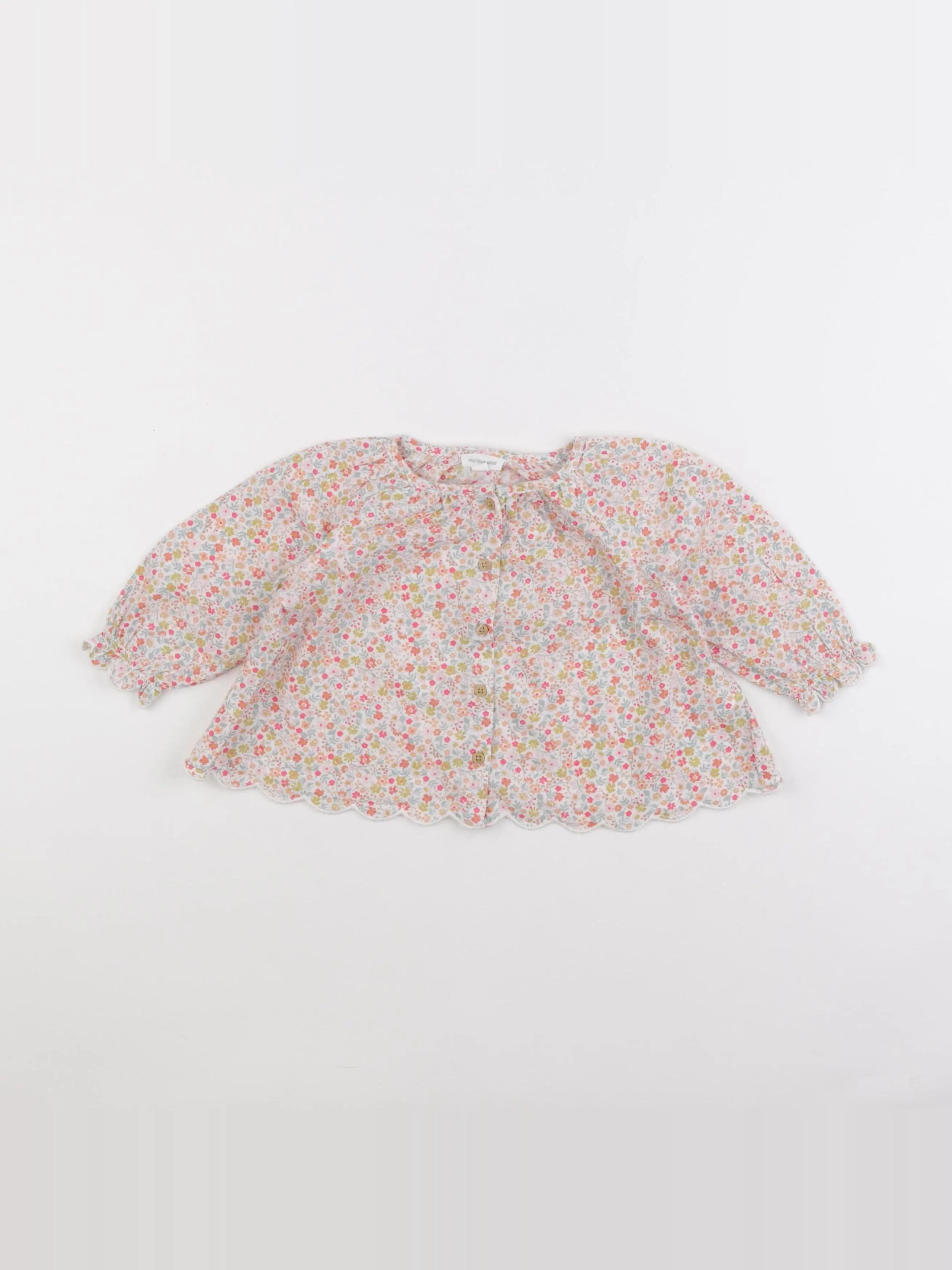Vertbaudet - blouse rose - 12 mois