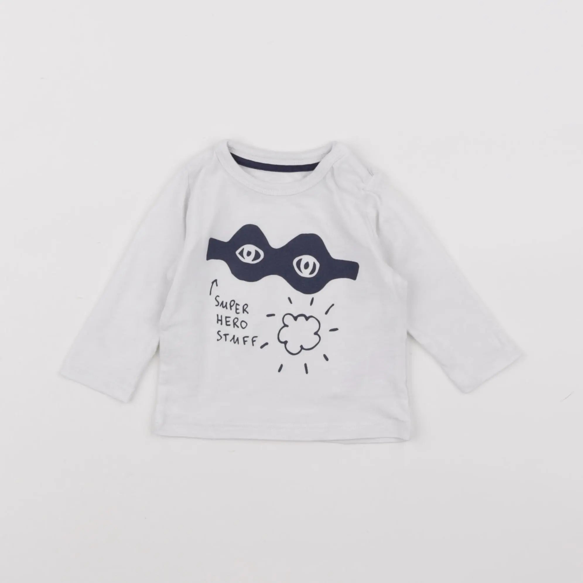Vertbaudet - tee-shirt blanc - 3 mois