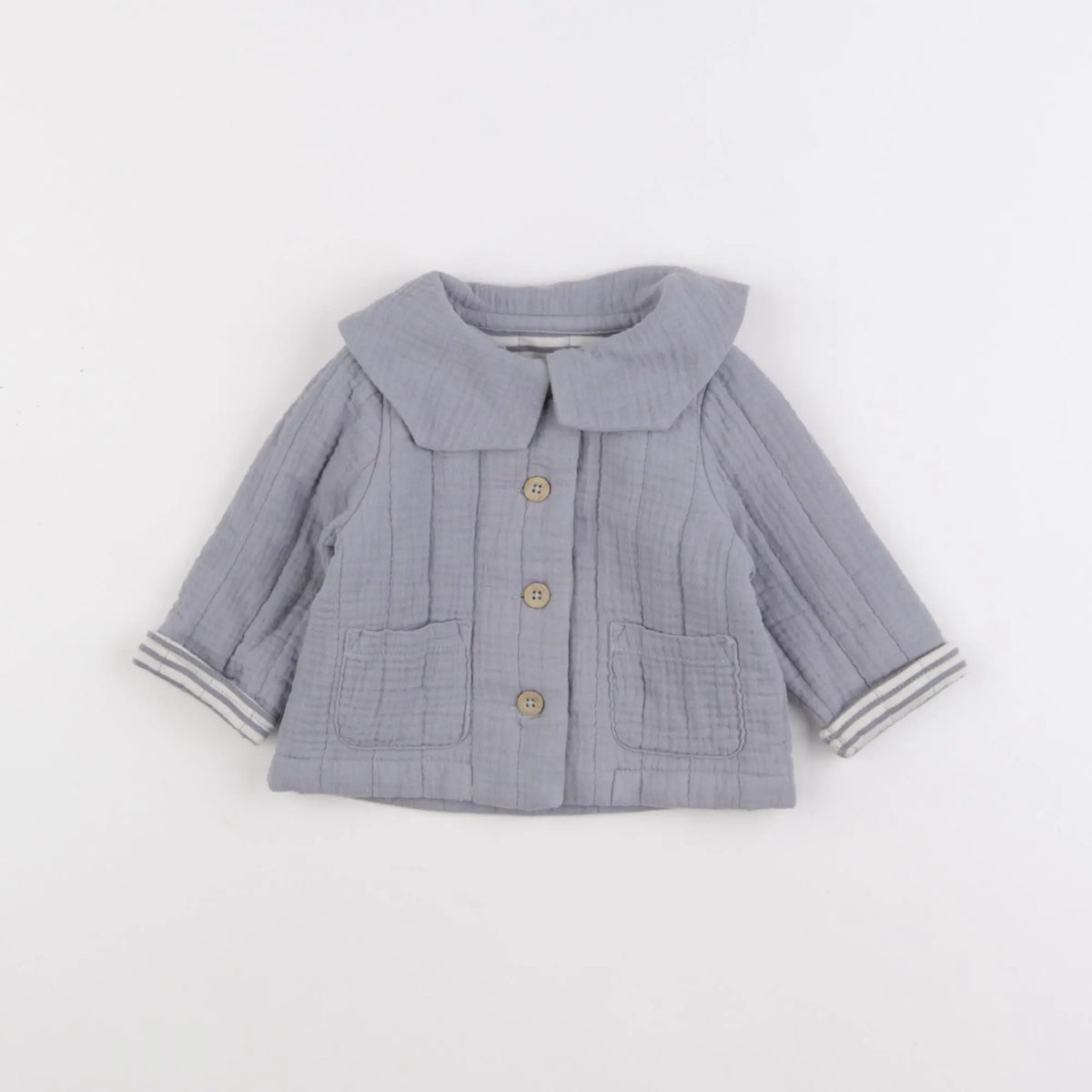 Vertbaudet - veste gris - 3 mois