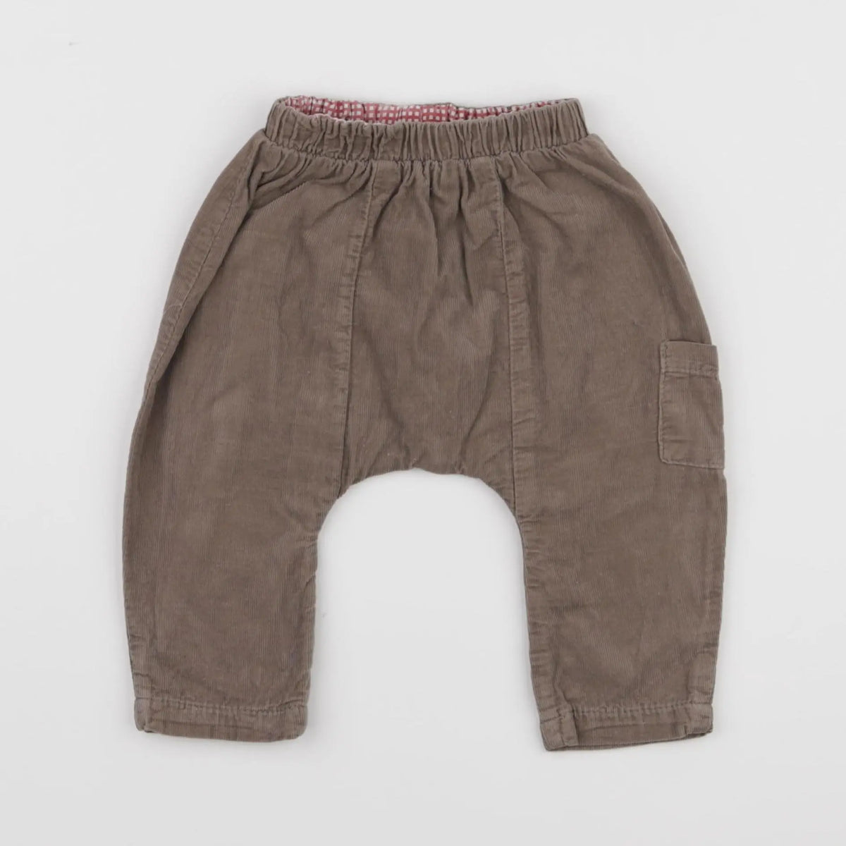 Vertbaudet - sarouel marron - 6 mois