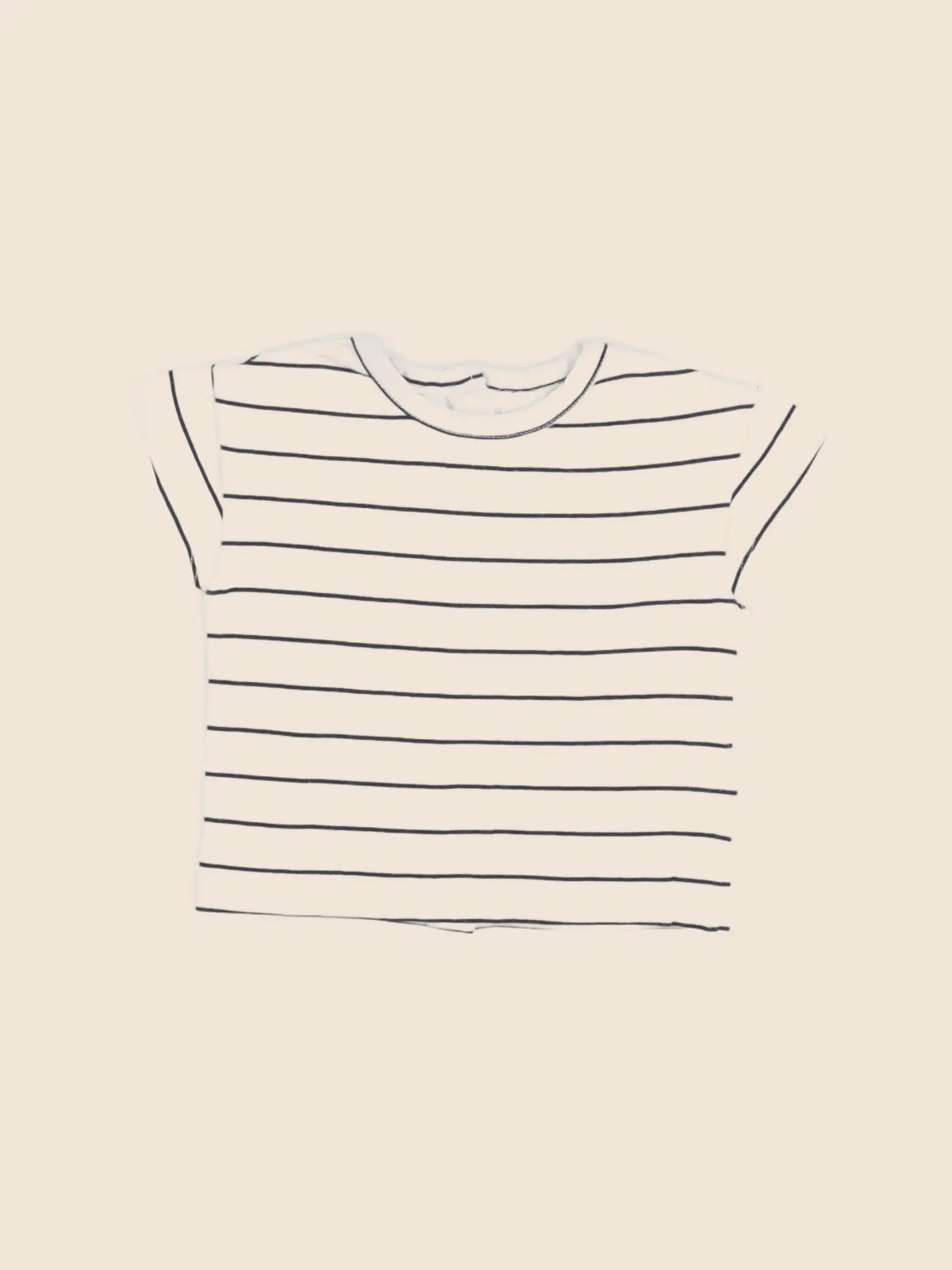 Vertbaudet - tee-shirt beige, bleu - 6 mois
