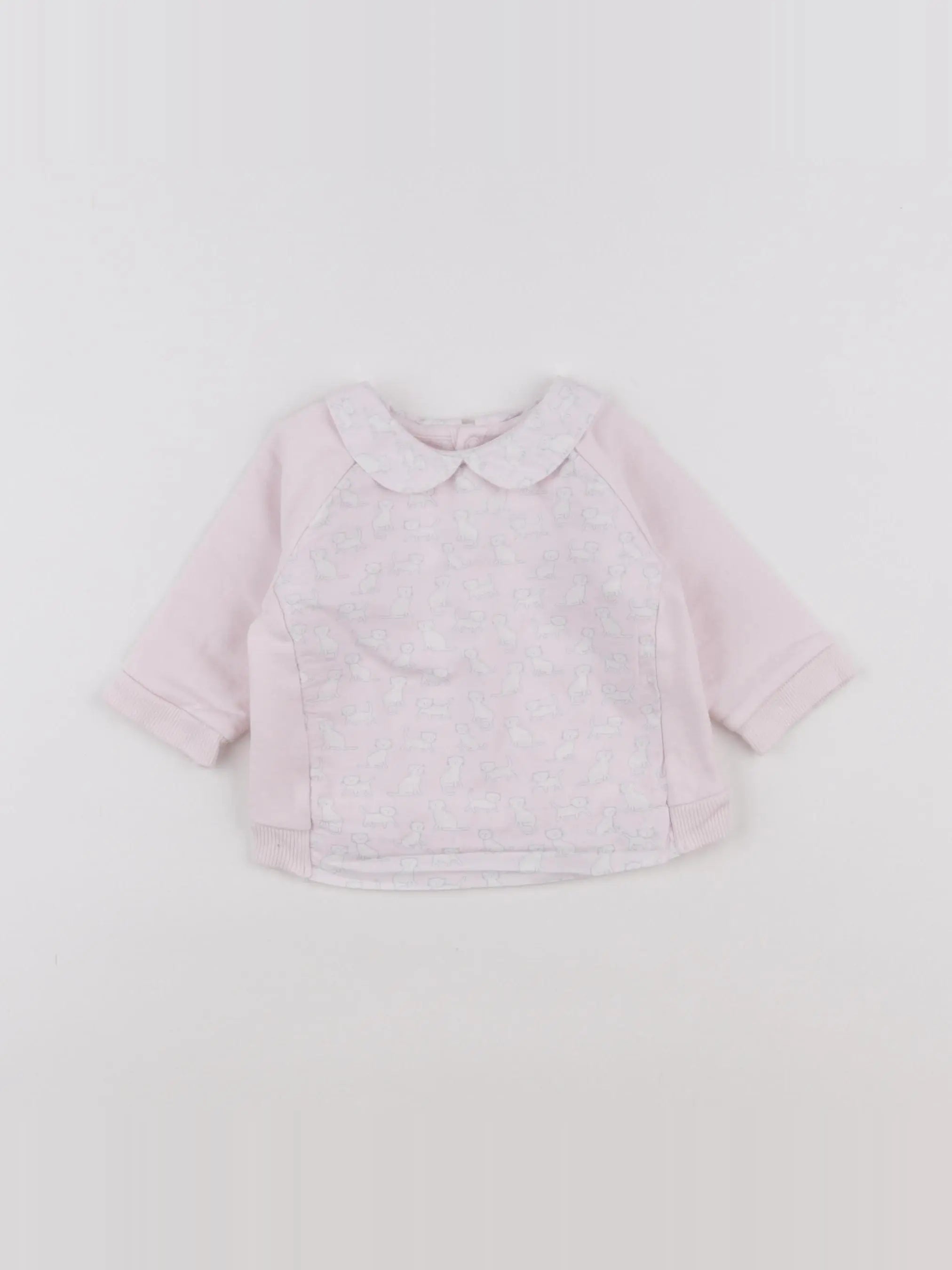 Jacadi - sweat rose - 6 mois