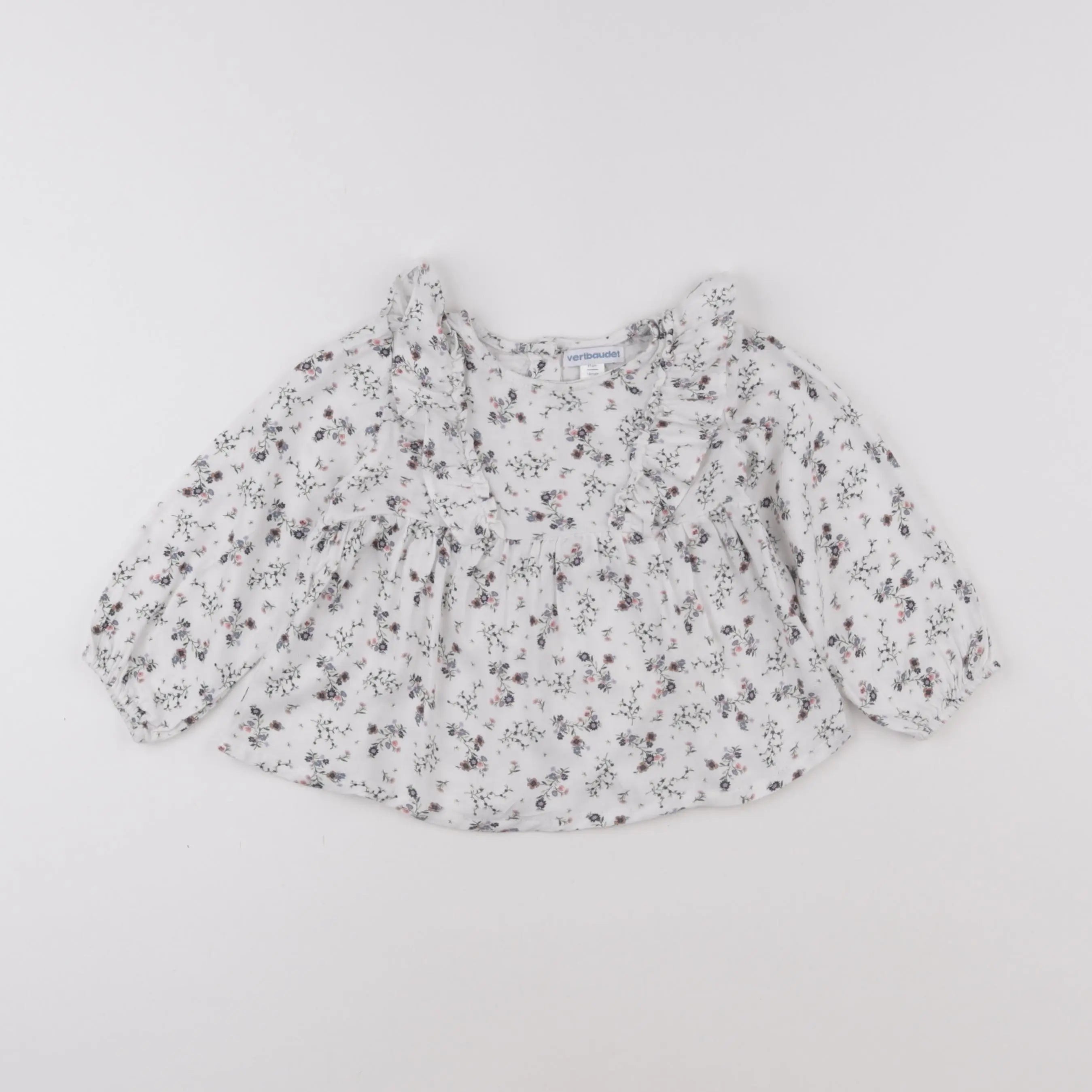 Vertbaudet - blouse blanc - 18 mois