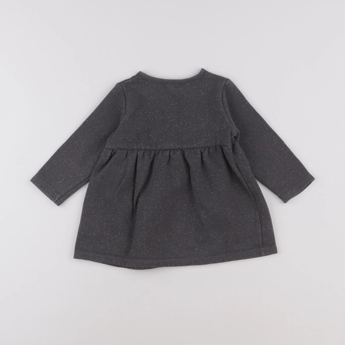 Vertbaudet - robe gris - 12 mois