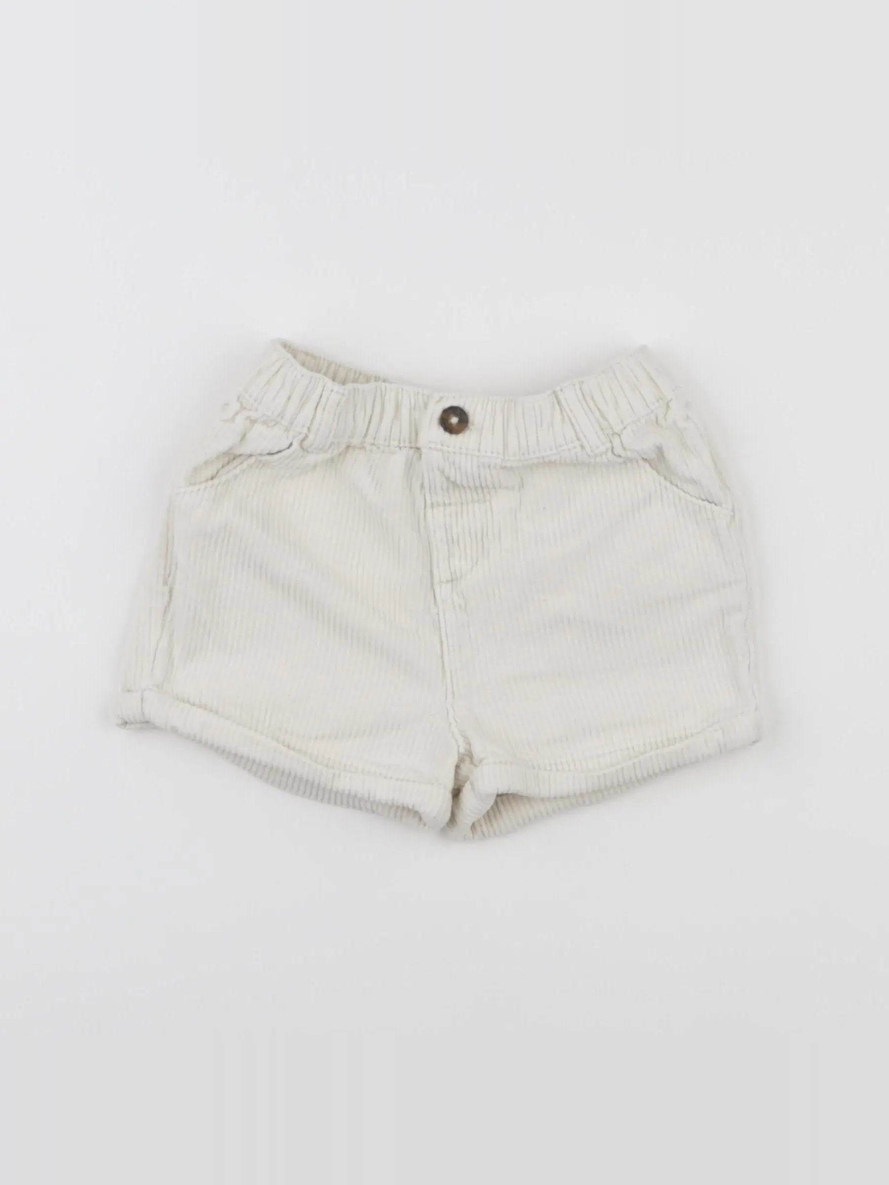 Vertbaudet - short beige - 24 mois