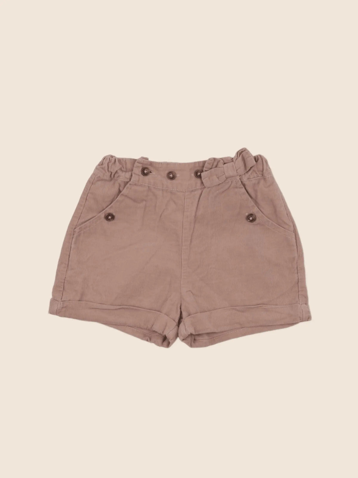 Vertbaudet - short marron - 18 mois