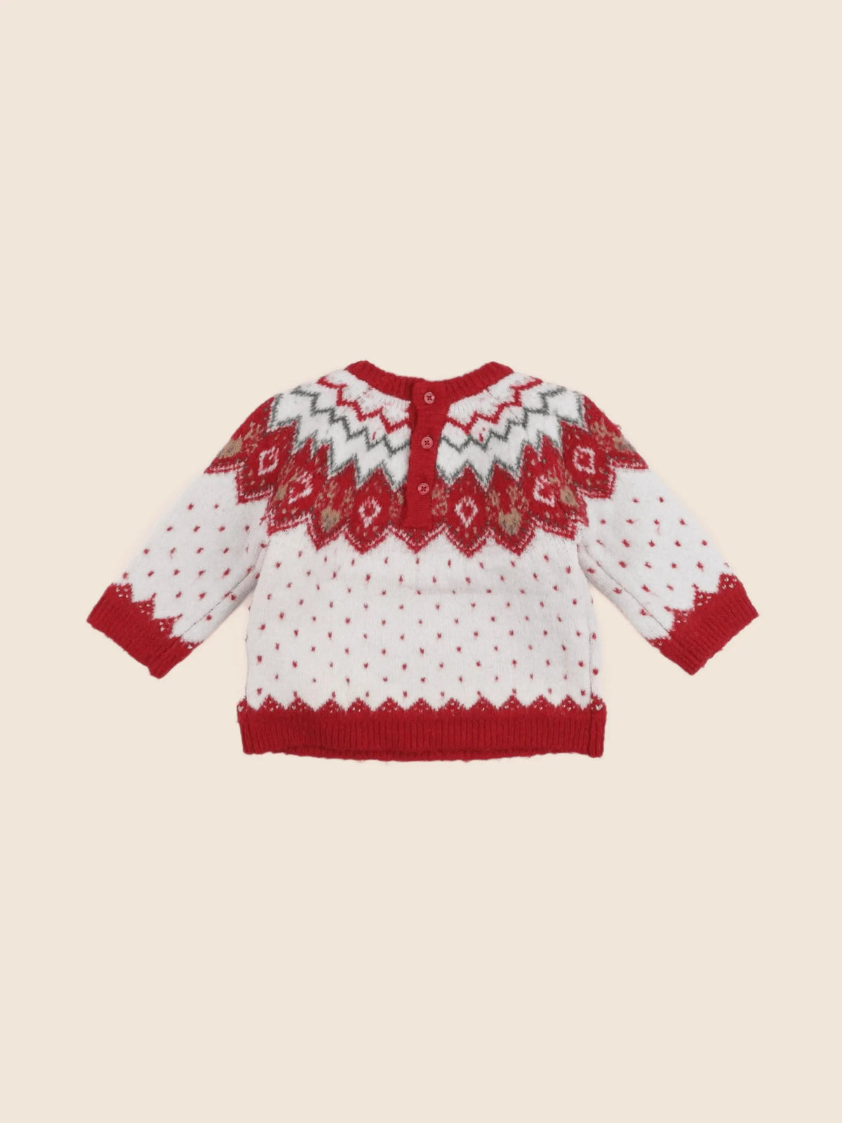 Vertbaudet - pull rouge - 6 mois