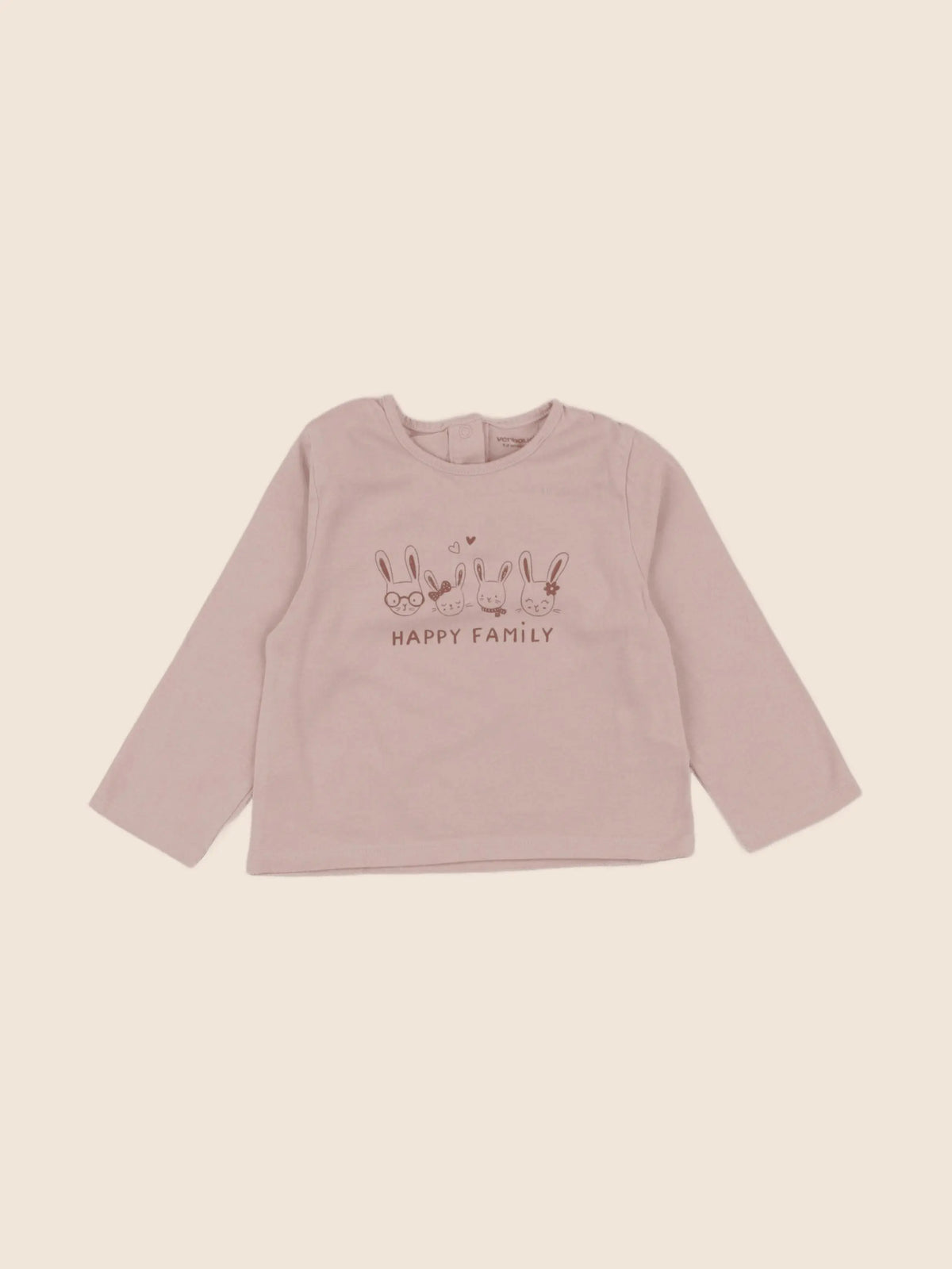 Vertbaudet - tee-shirt rose - 12 mois