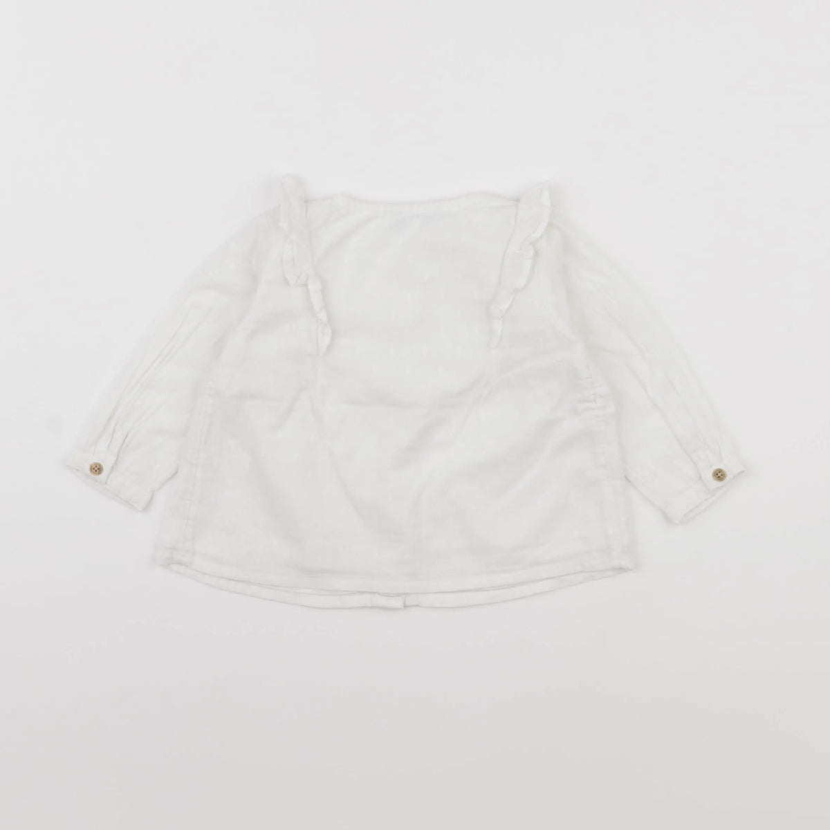 Vertbaudet - blouse blanc - 6 mois