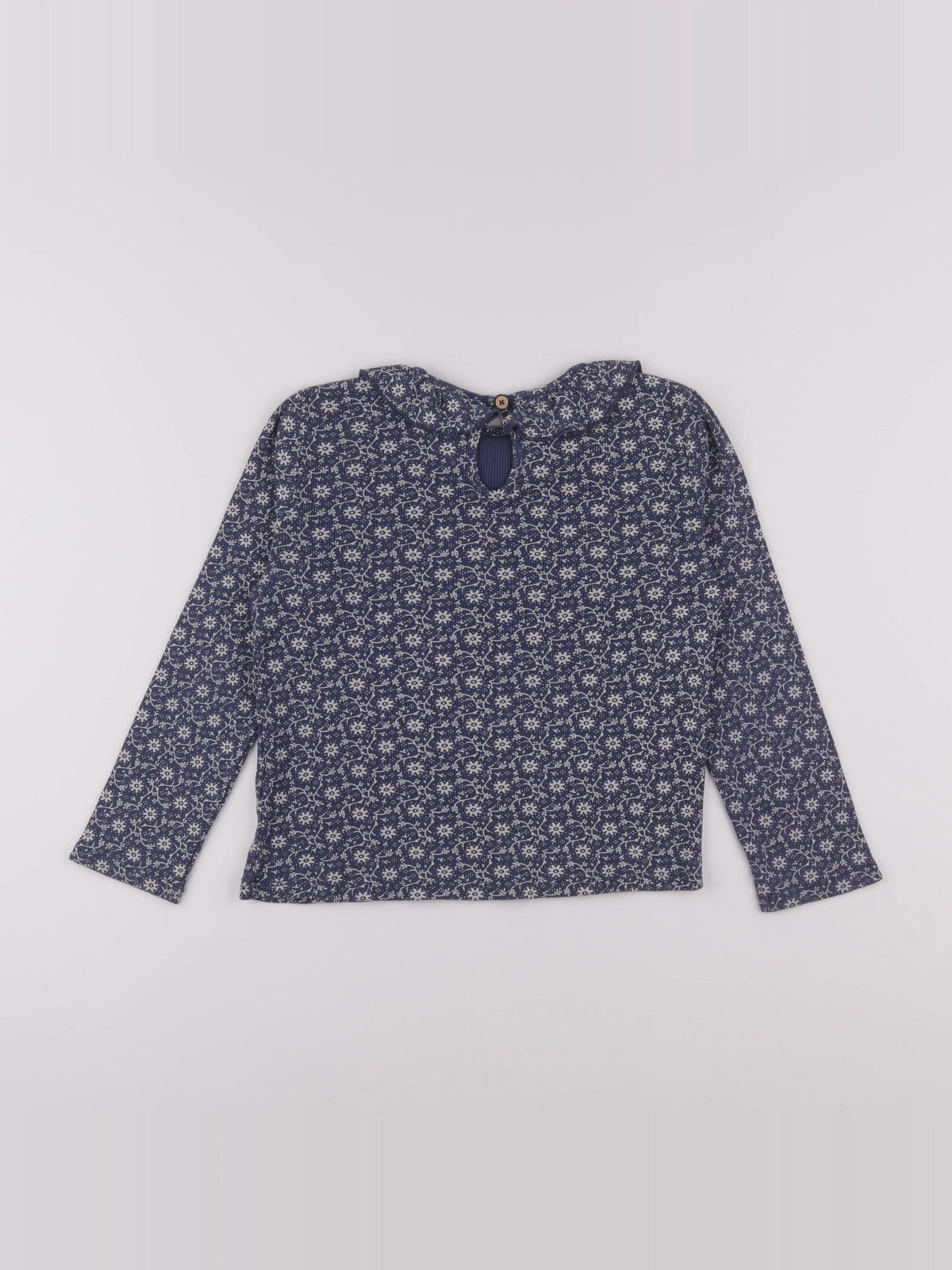 Monoprix - tee-shirt bleu, blanc - 8 ans