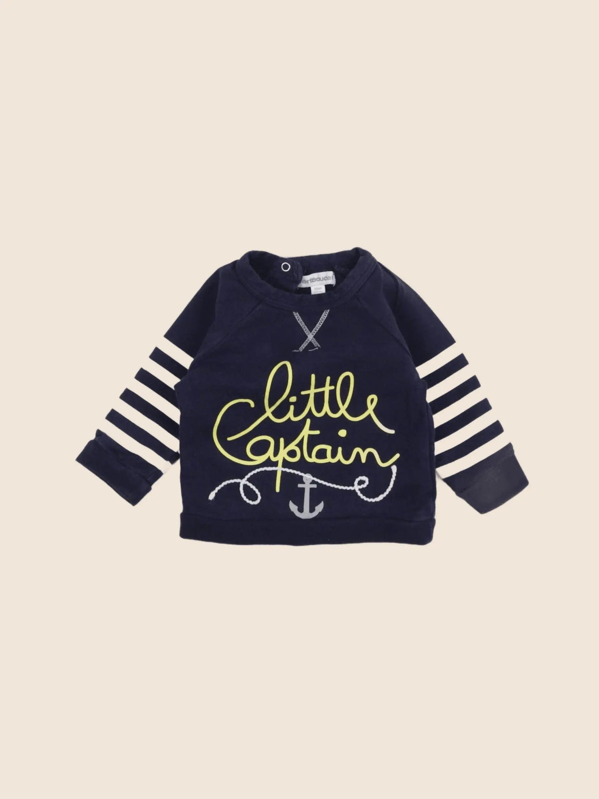 Vertbaudet - sweat bleu - 3 mois