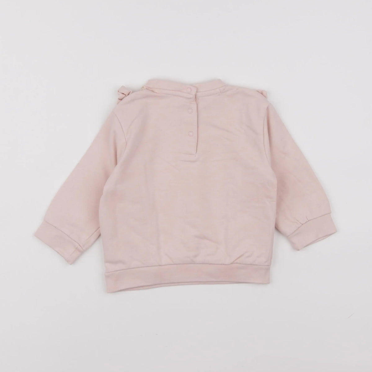 Vertbaudet - sweat rose - 12 mois