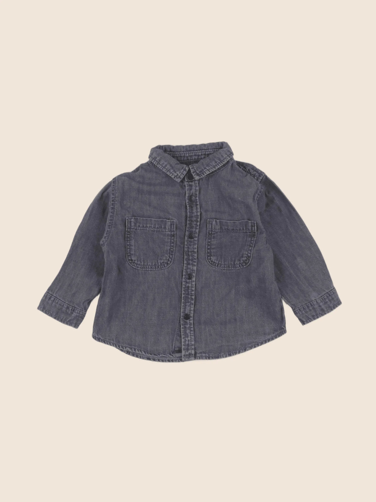 Zara - chemise gris - 6/9 mois