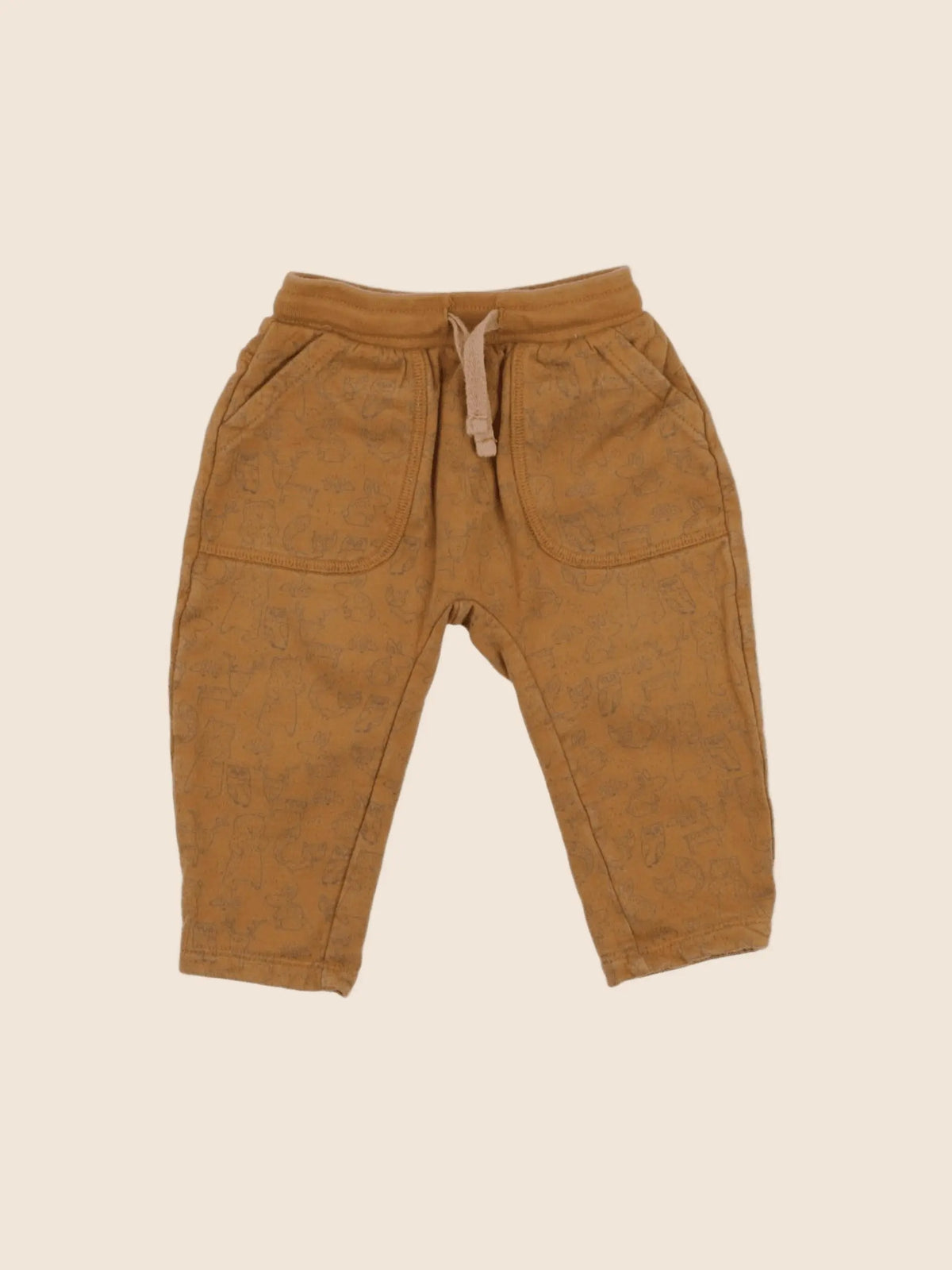 Vertbaudet - sarouel marron - 6 mois