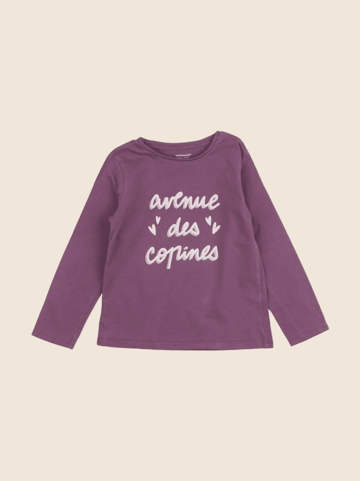 Vertbaudet - tee-shirt violet - 5 ans