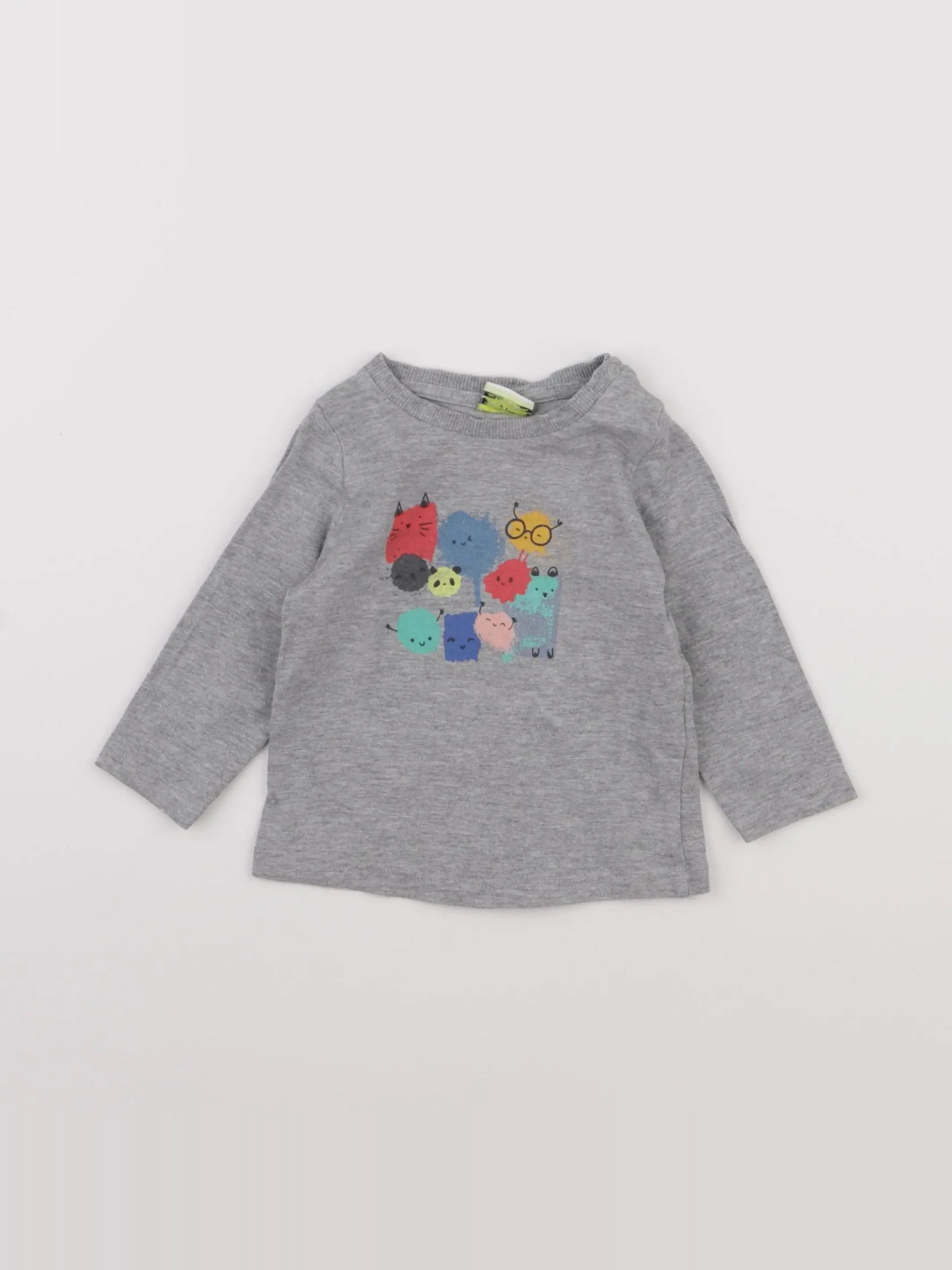 Tape à l'oeil - tee-shirt gris - 6 mois