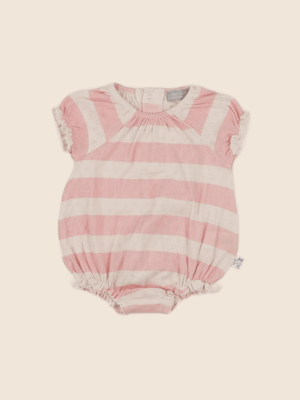 Boutchou - combinaison beige, rose - 6 mois
