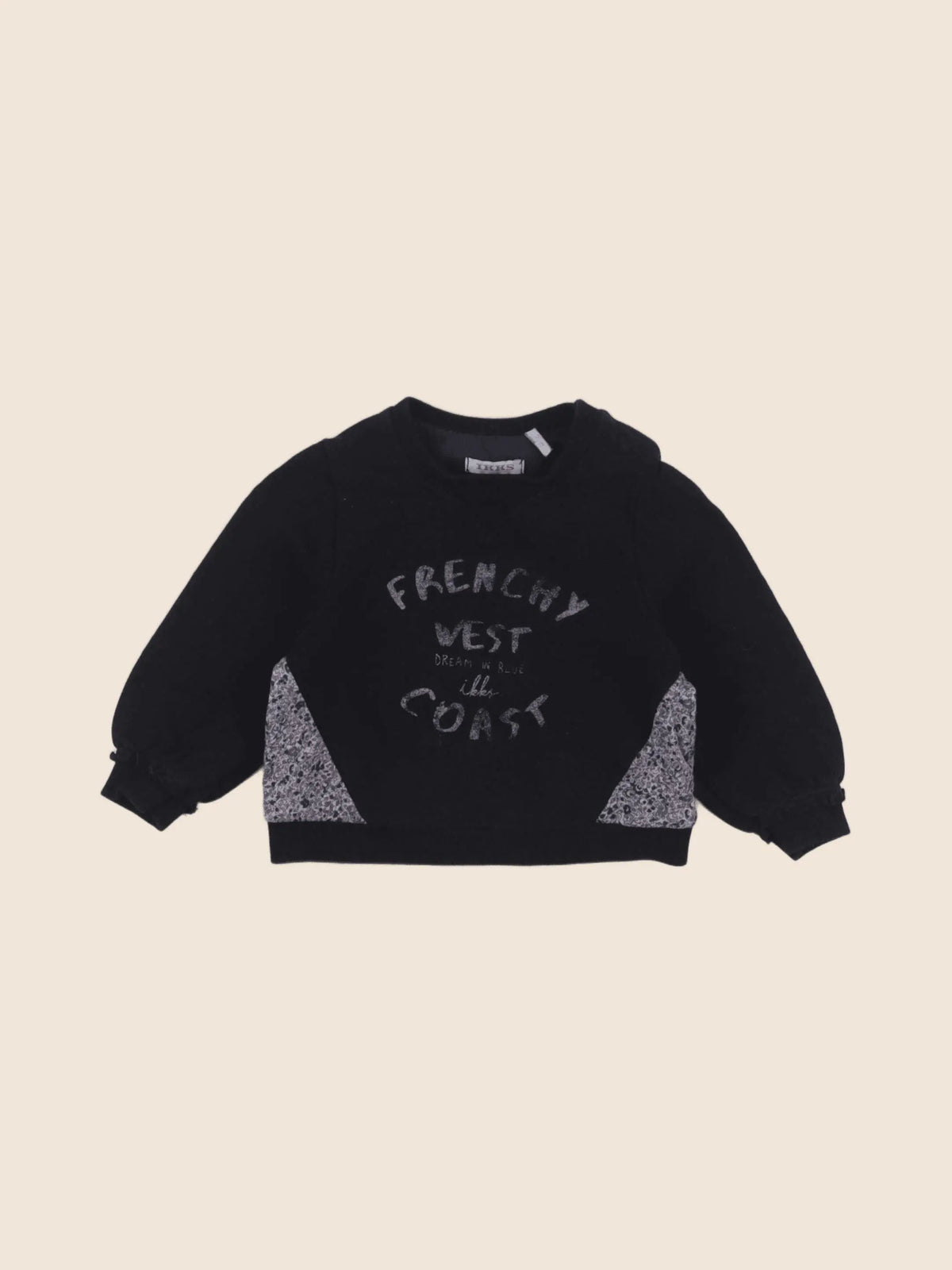 IKKS - sweat bleu - 12 mois