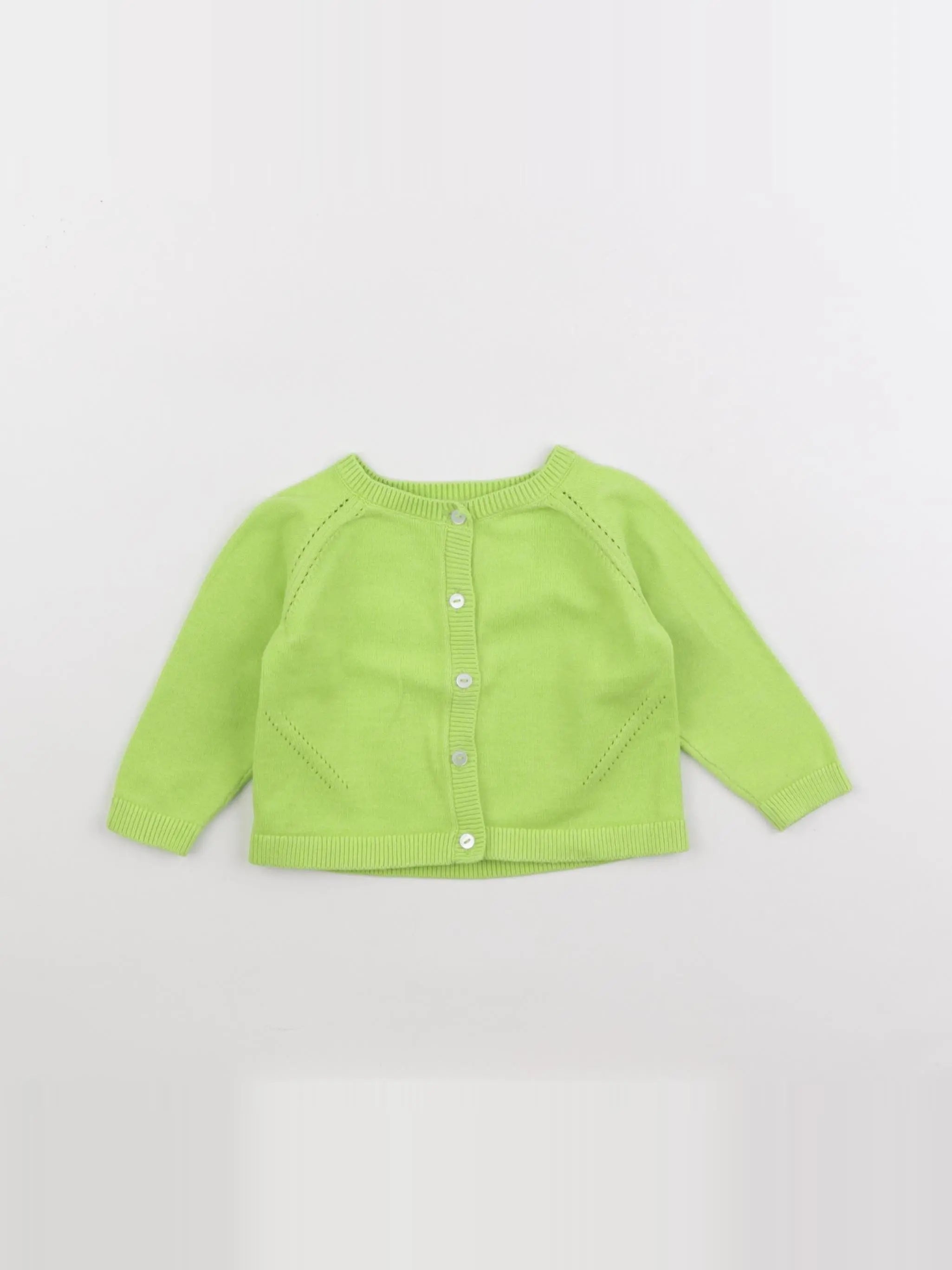 Jacadi - gilet vert - 6 mois
