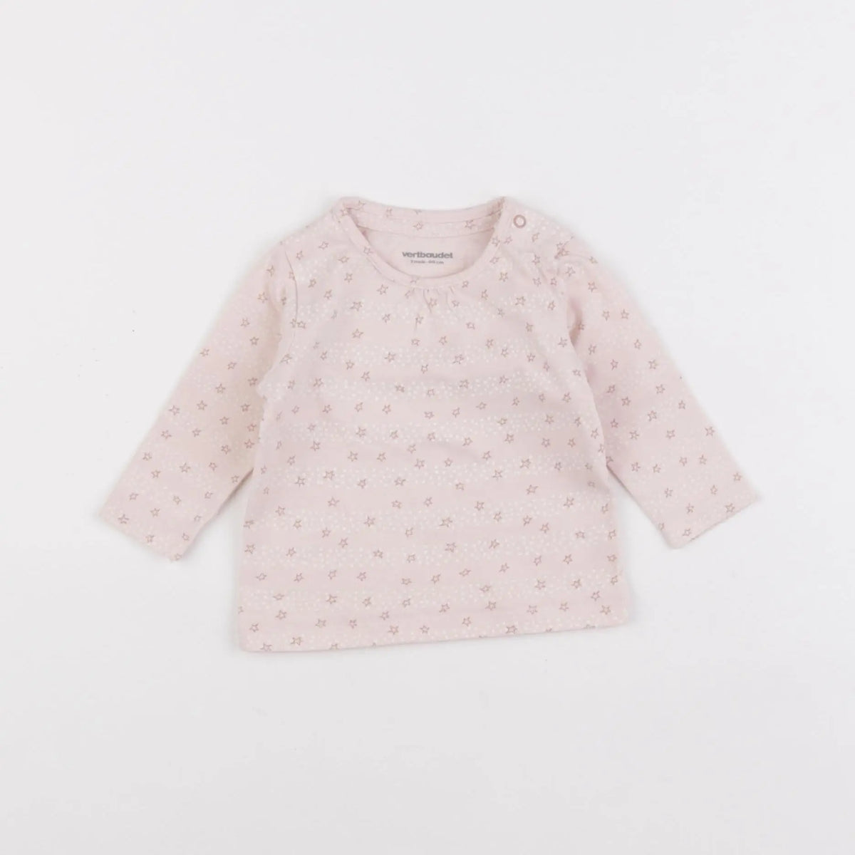 Vertbaudet - tee-shirt rose - 3 mois