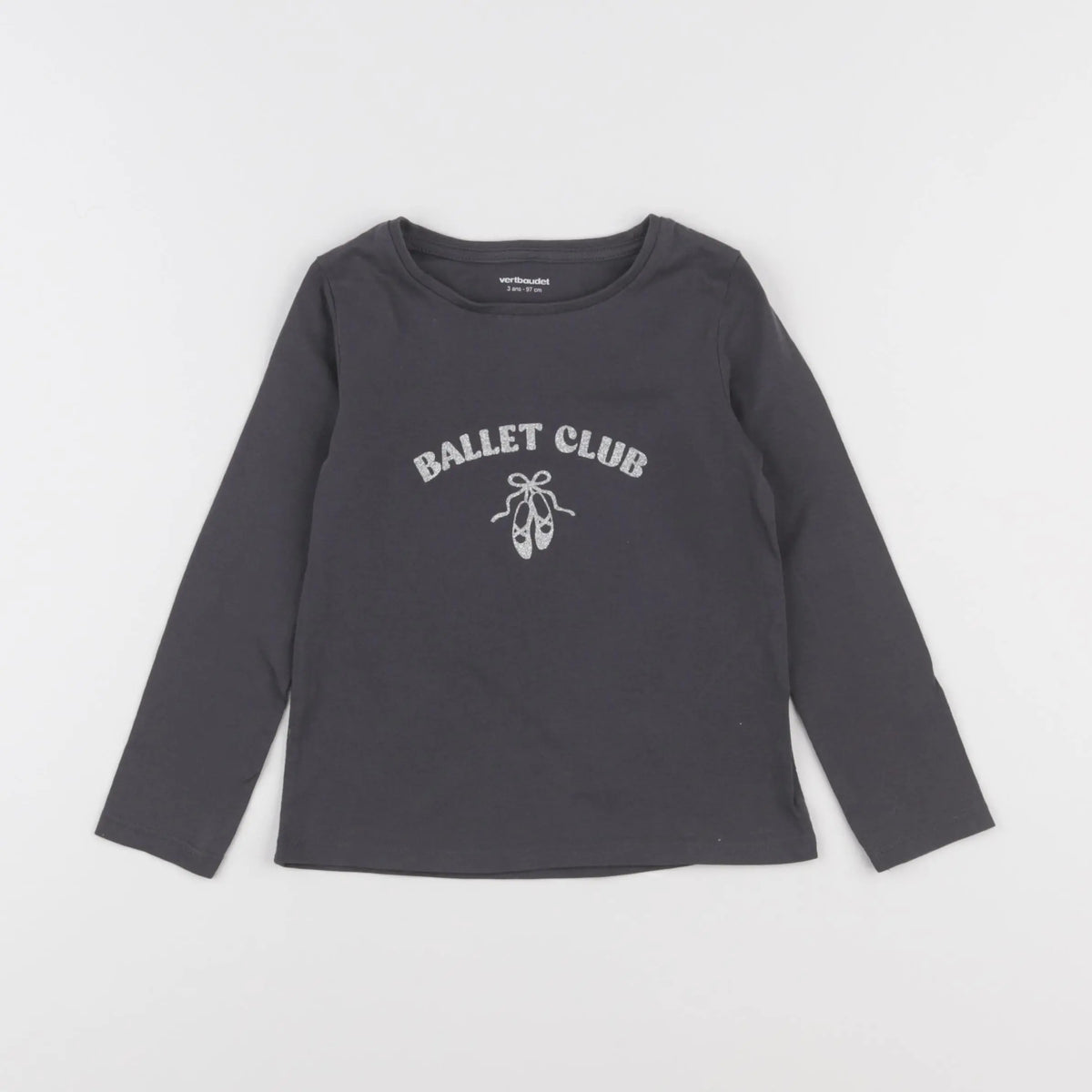 Vertbaudet - tee-shirt gris - 3 ans