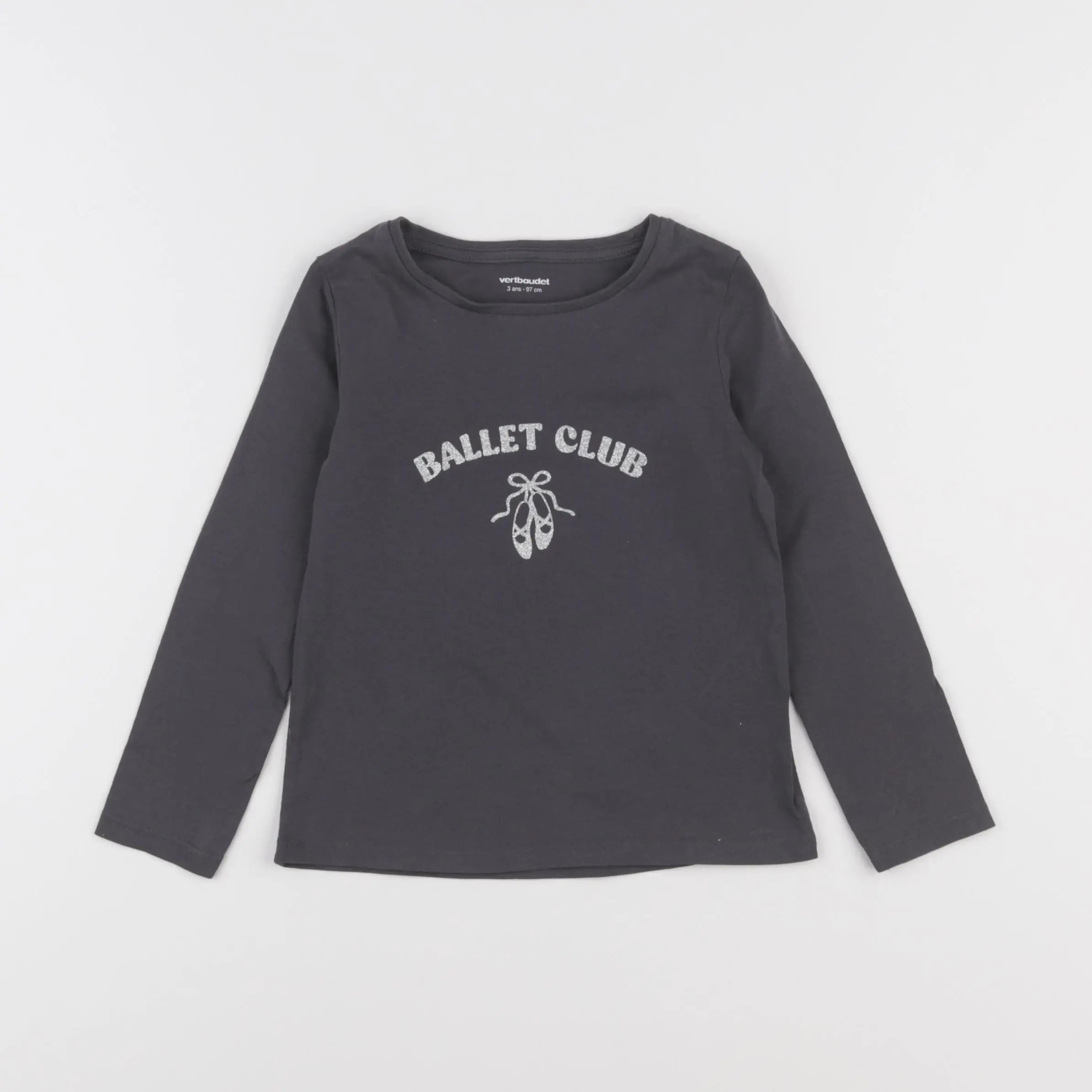 Vertbaudet - tee-shirt gris - 3 ans
