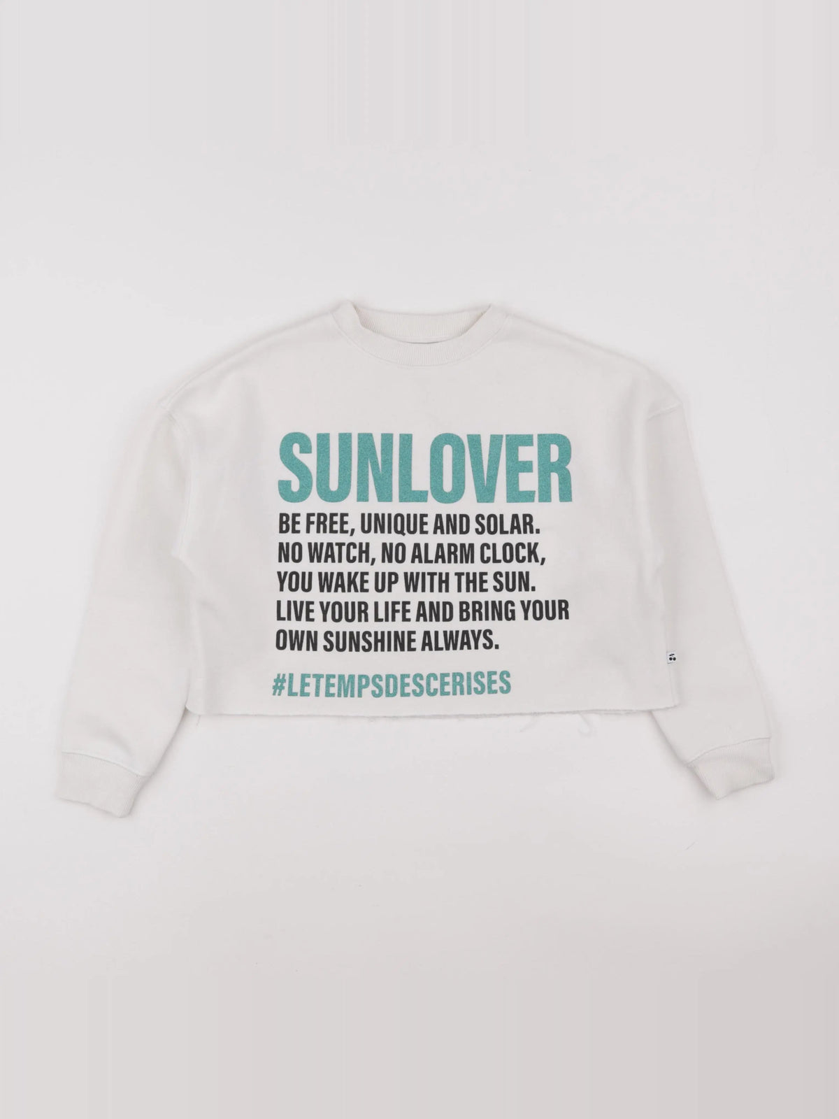 Le temps des cerises - sweat blanc - 8 ans