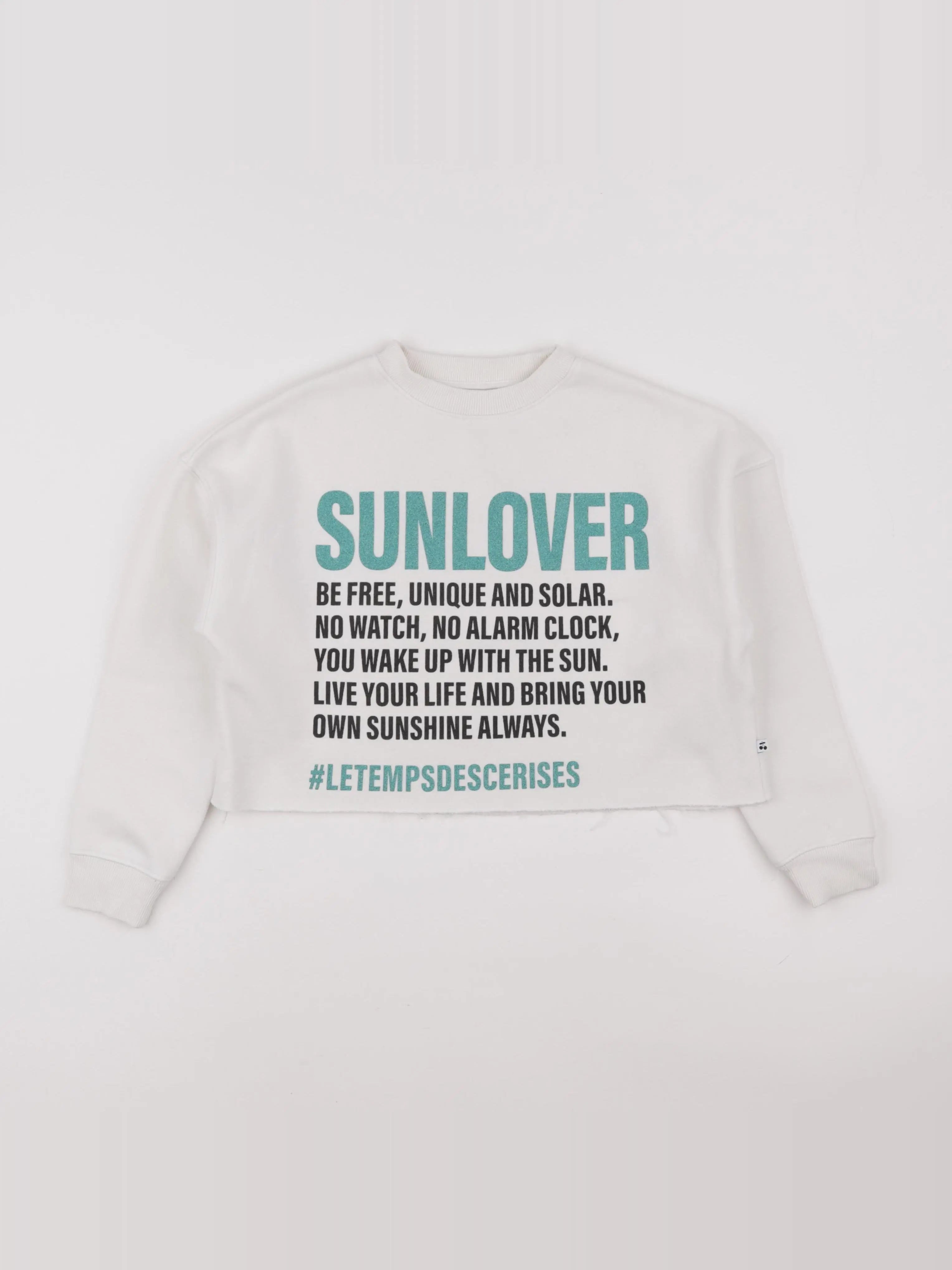 Le temps des cerises - sweat blanc - 8 ans