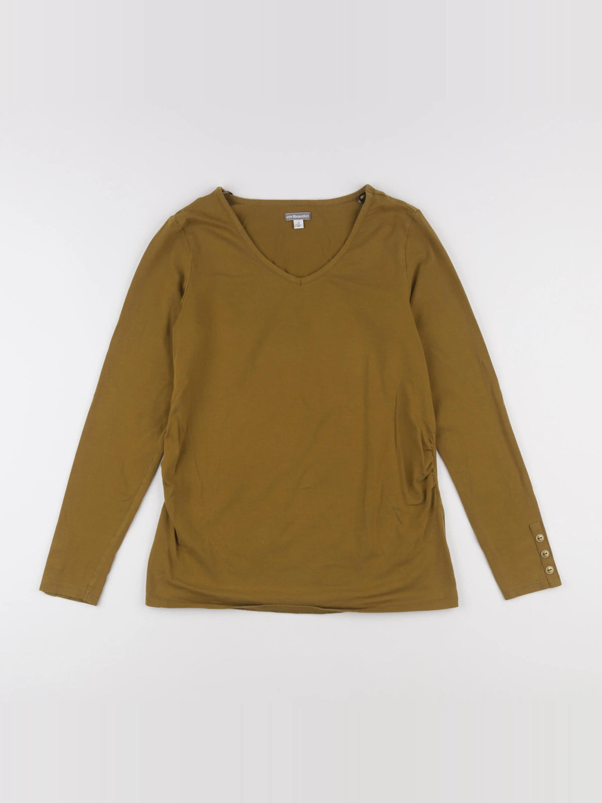 Vertbaudet - tee-shirt grossesse marron - 34 à 36