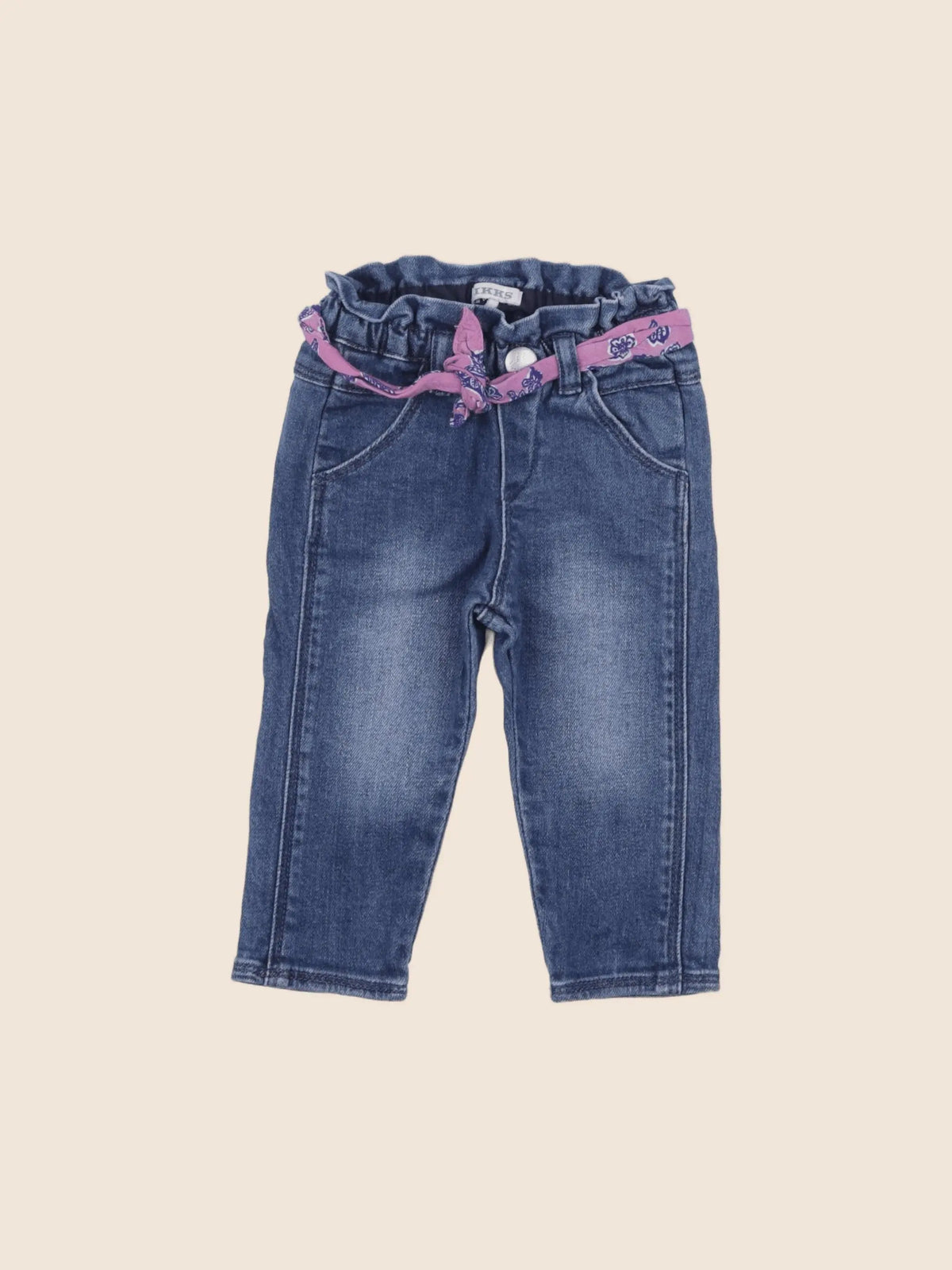 IKKS - jean bleu - 6 mois